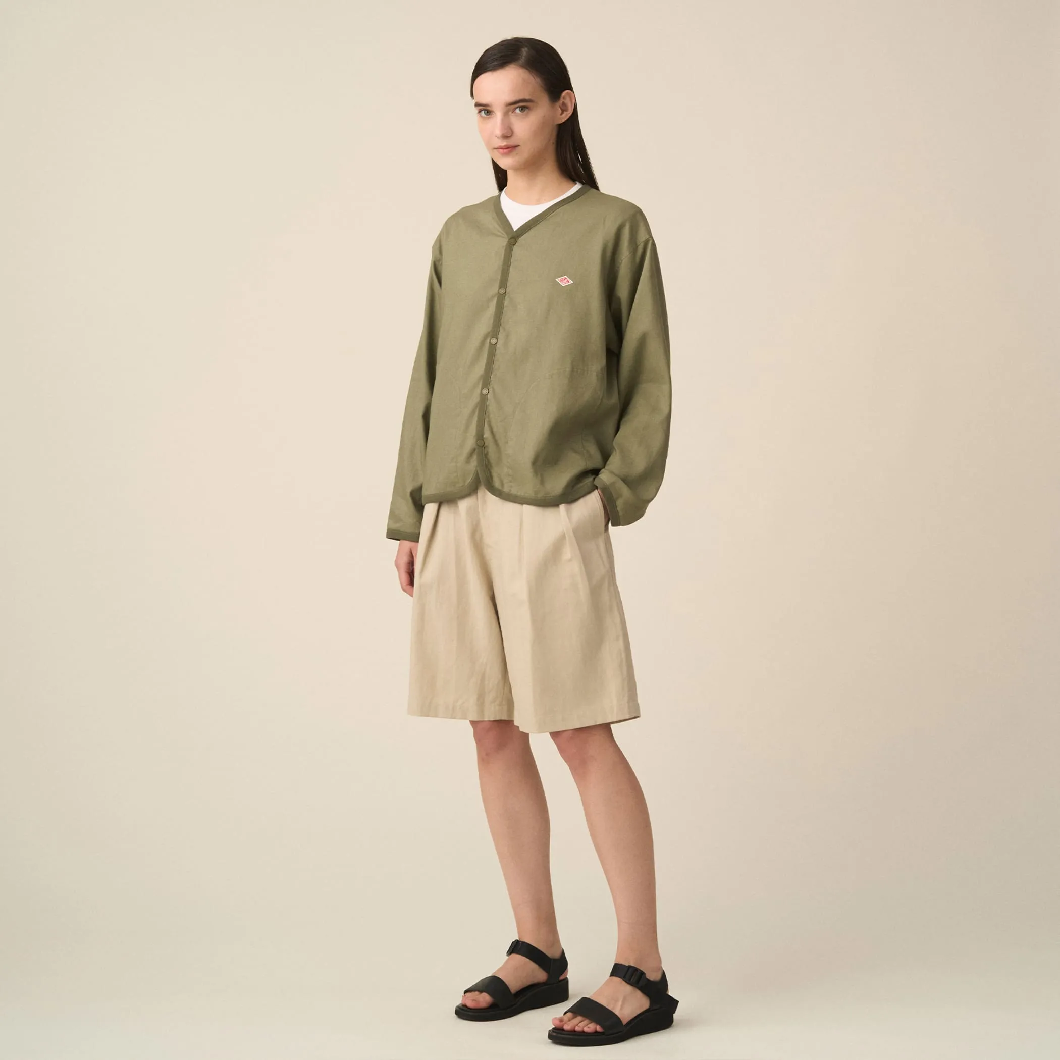 Women's Linen Polyester Cloth Shirt Cardigan sold by Danton product image thumbnail 3