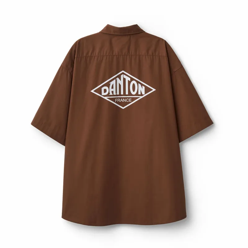 Men's Back Logo Short Sleeve Work Shirt made by Danton