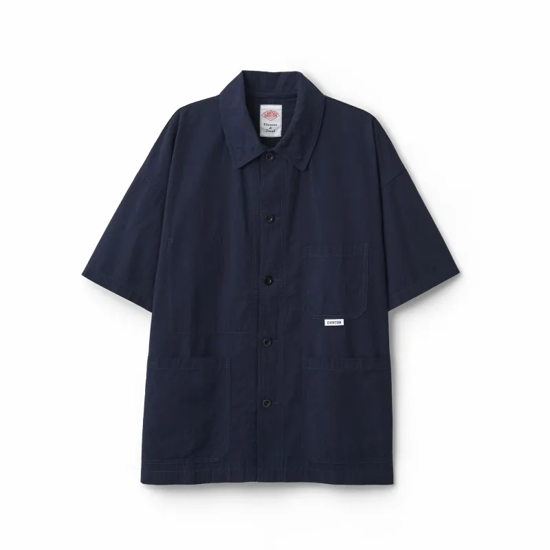 Men's Organic Cotton Washer Short Sleeve Coverall Shirt made by Danton