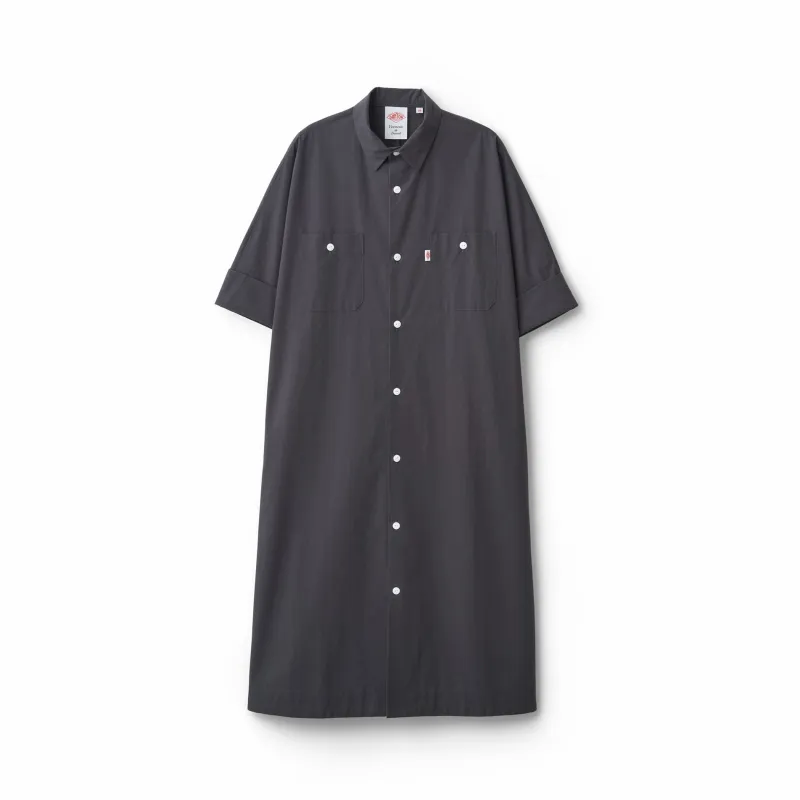 Women's Cotton Poplin Work Shirt Dress made by Danton