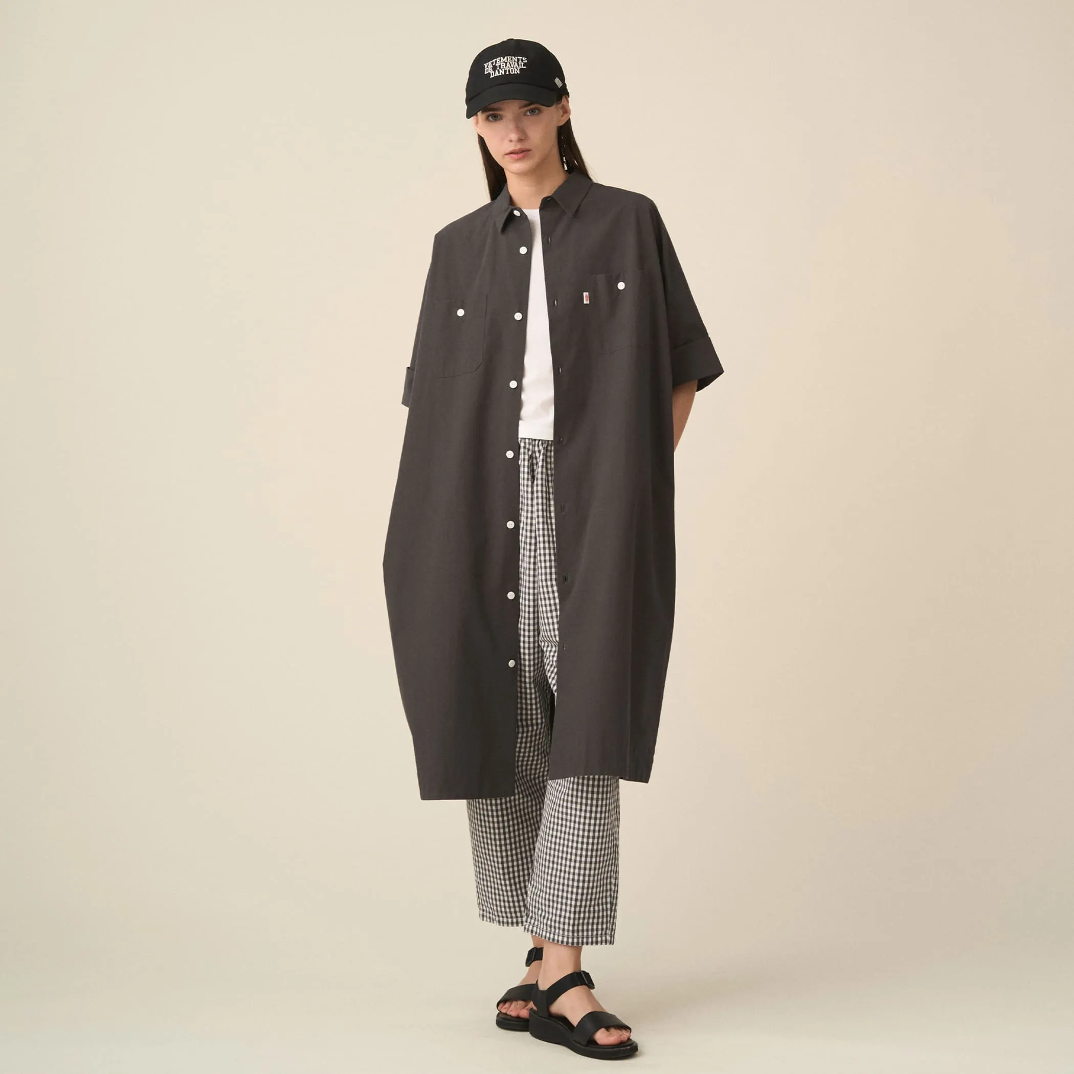 Women's Cotton Poplin Work Shirt Dress sold by Danton product image thumbnail 2