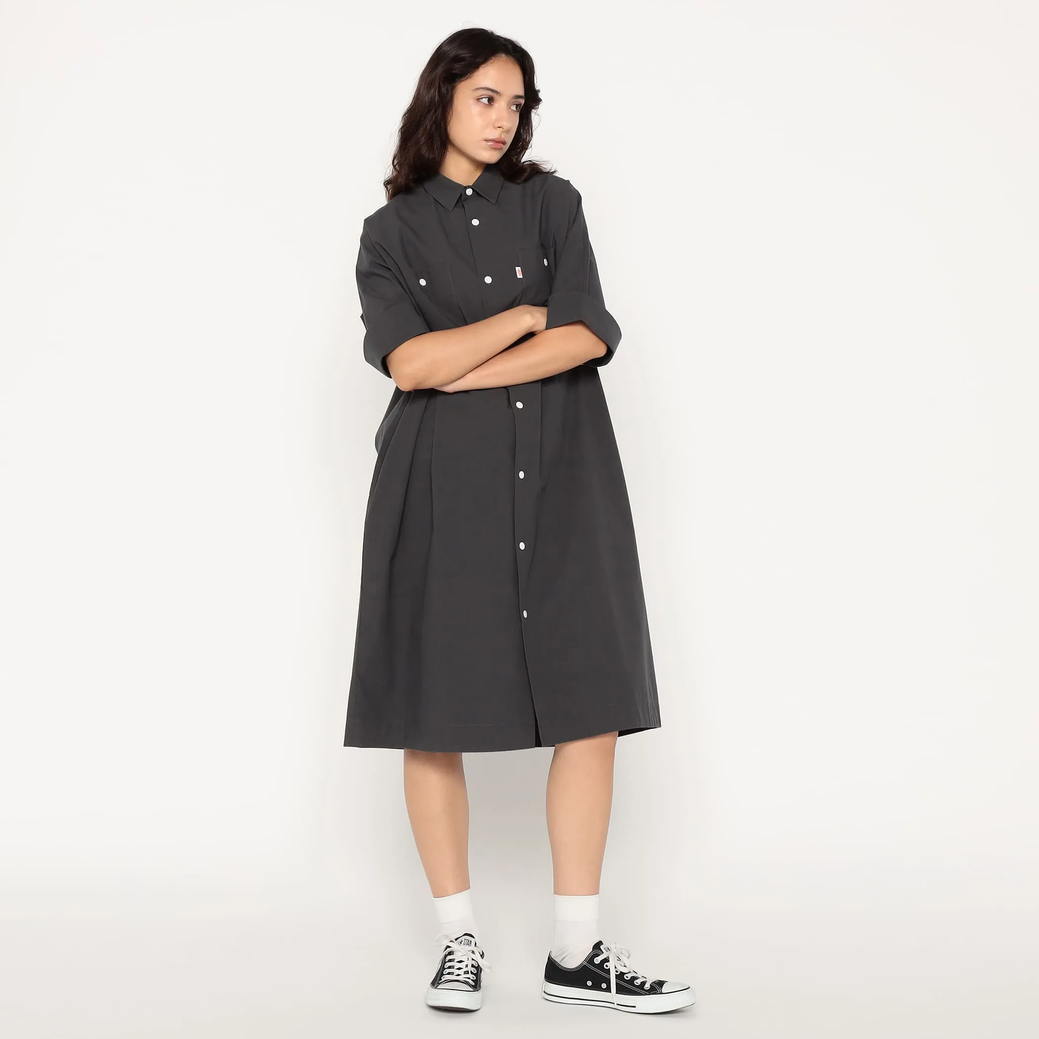 Women's Cotton Poplin Work Shirt Dress sold by Danton product image thumbnail 3