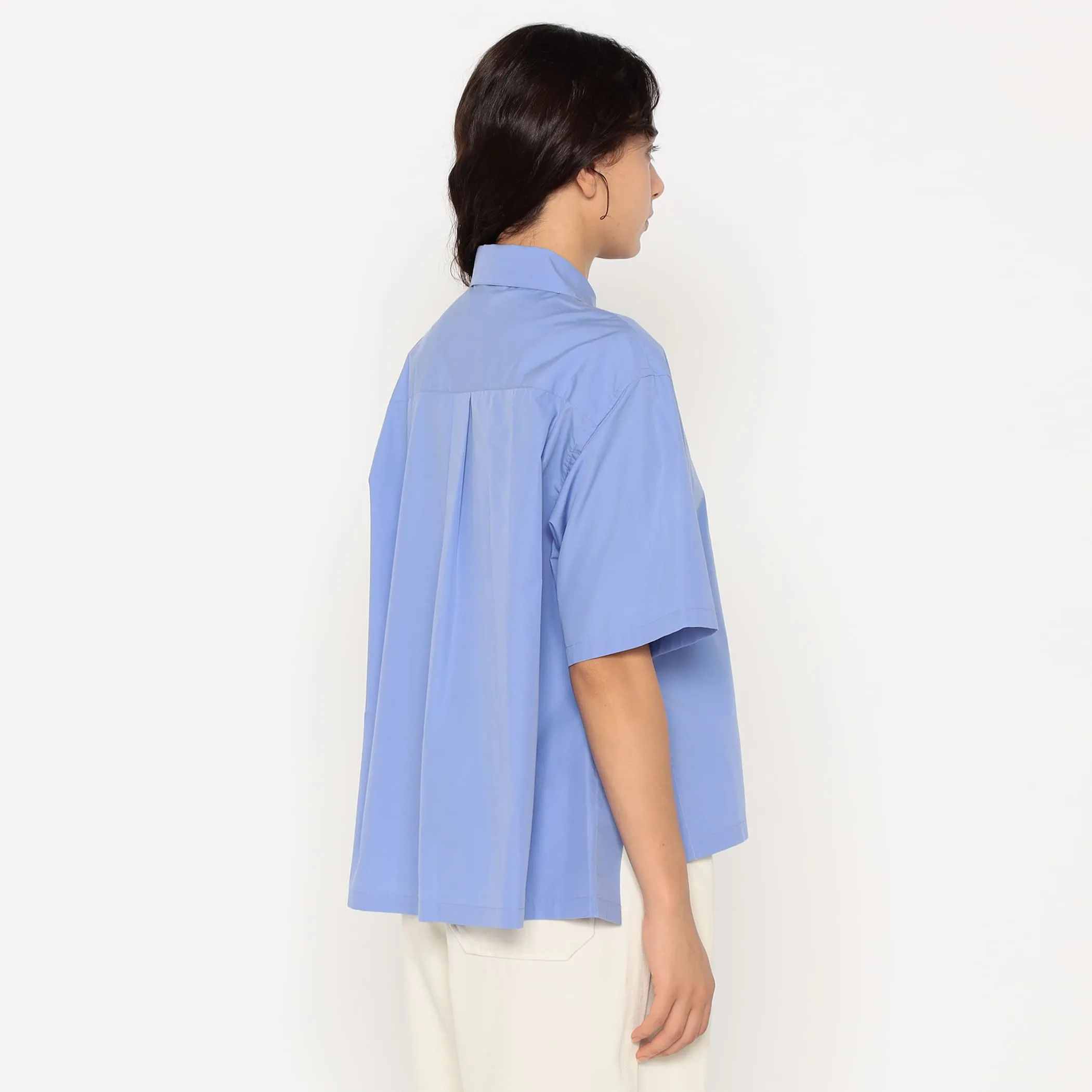 Women's Cotton Poplin Half Sleeve Shirt sold by Danton product image thumbnail 5