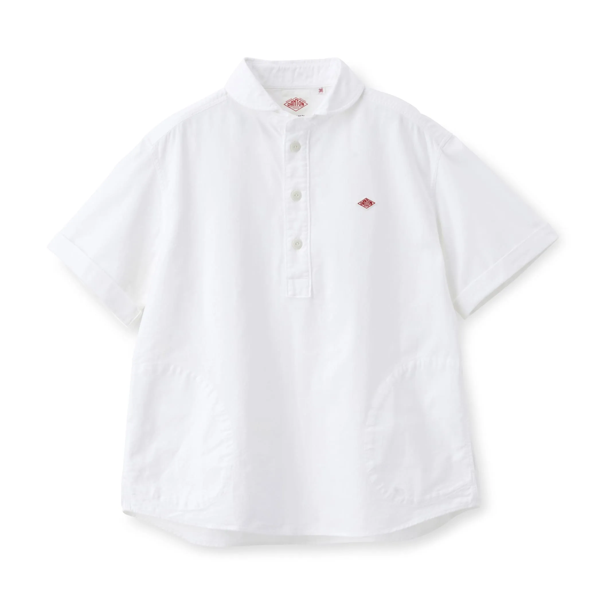 Women's Oxford Round Collar Short Sleeve Pullover Shirt sold by Danton