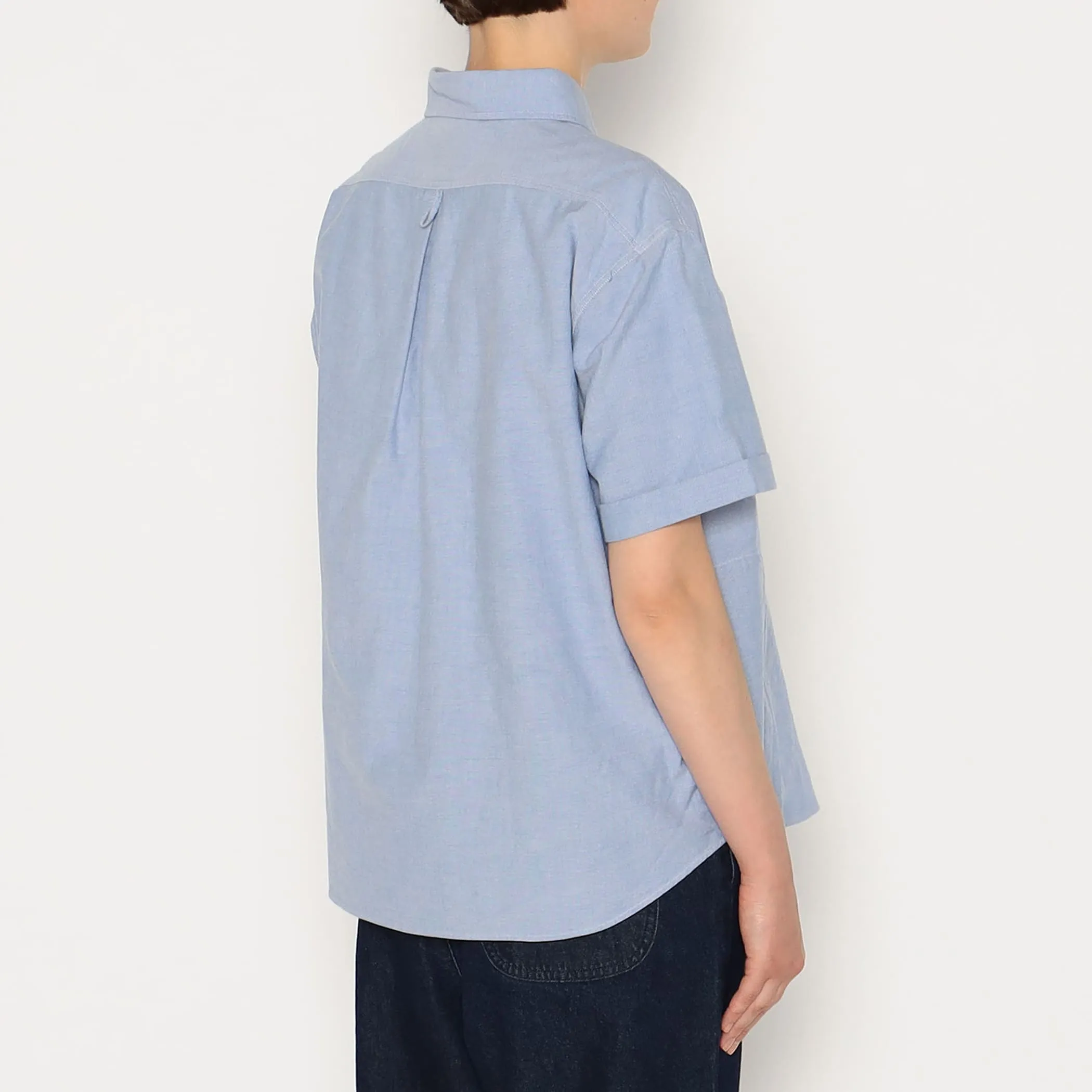 Women's Oxford Round Collar Short Sleeve Pullover Shirt sold by Danton product image thumbnail 5