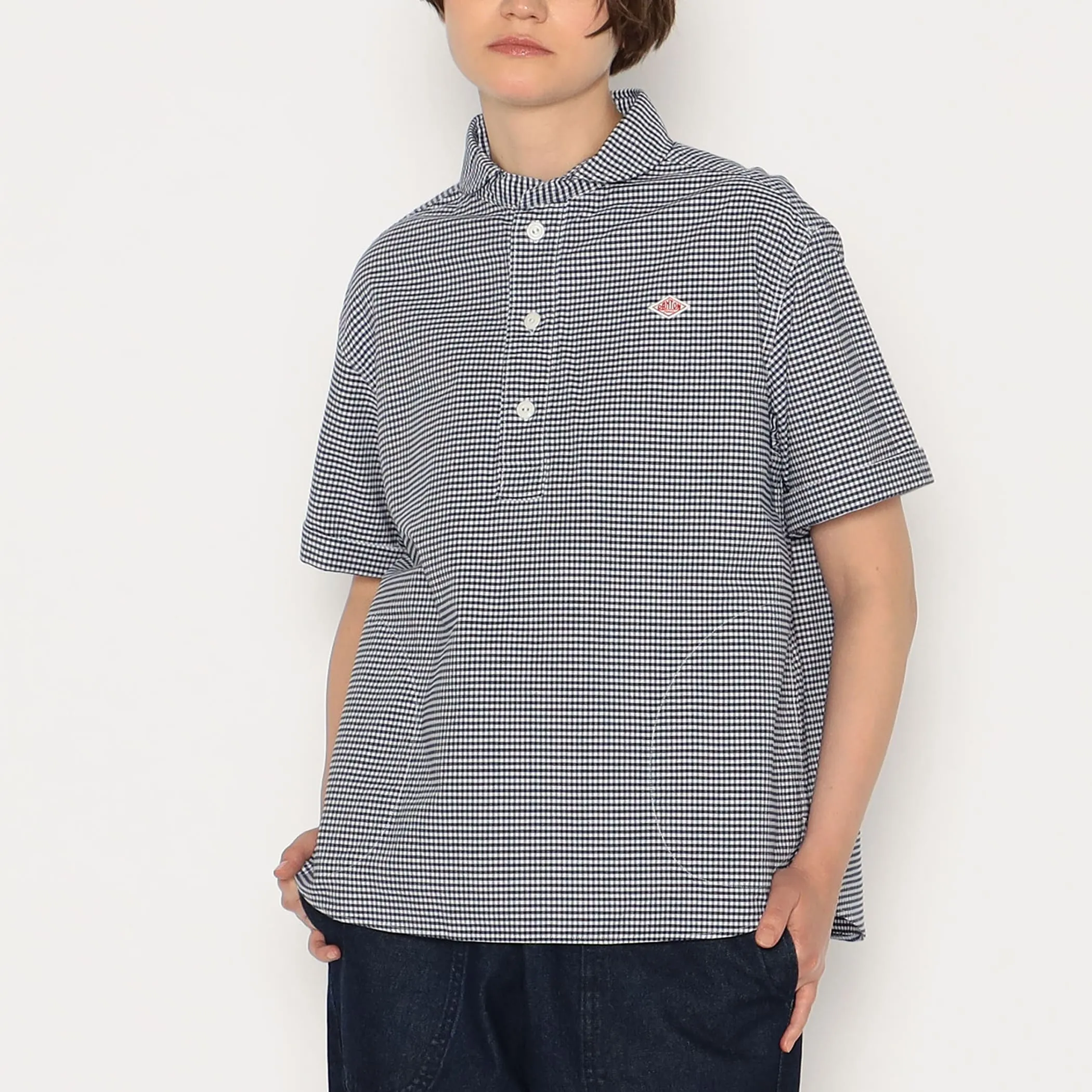 Women's Oxford Round Collar Short Sleeve Pullover Shirt Pattern sold by Danton product image thumbnail 2