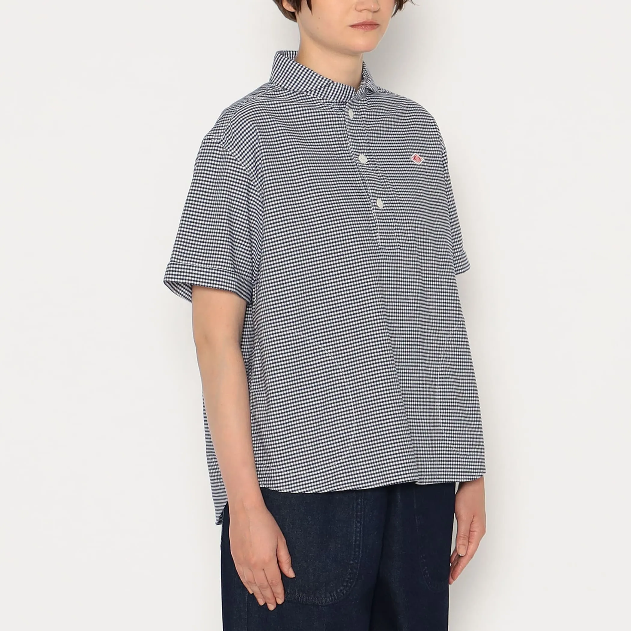 Women's Oxford Round Collar Short Sleeve Pullover Shirt Pattern sold by Danton product image thumbnail 4
