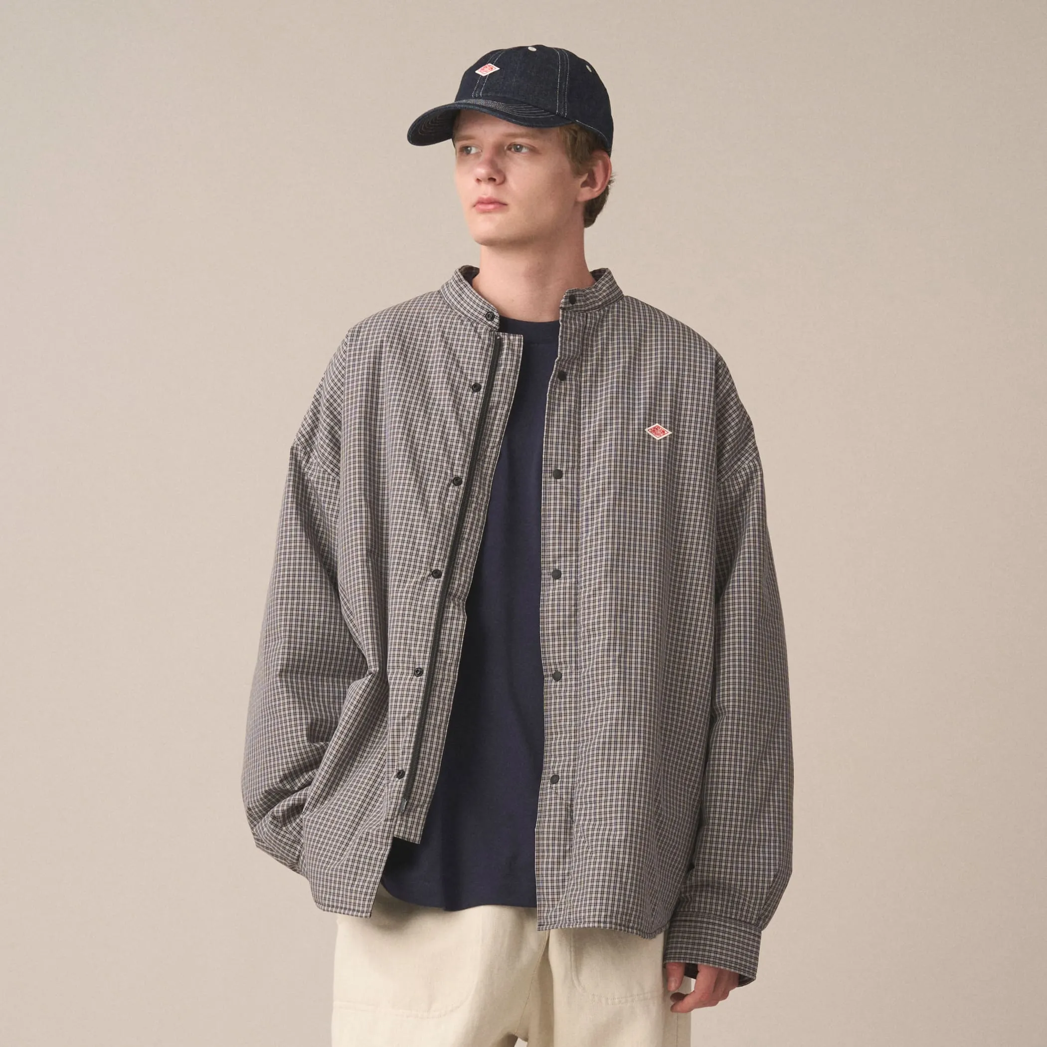 Men's Insulation Stand Collar Shirt Jacket Plaid sold by Danton product image thumbnail 3