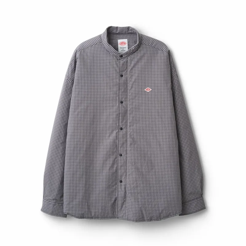 Men's Insulation Stand Collar Shirt Jacket Plaid made by Danton