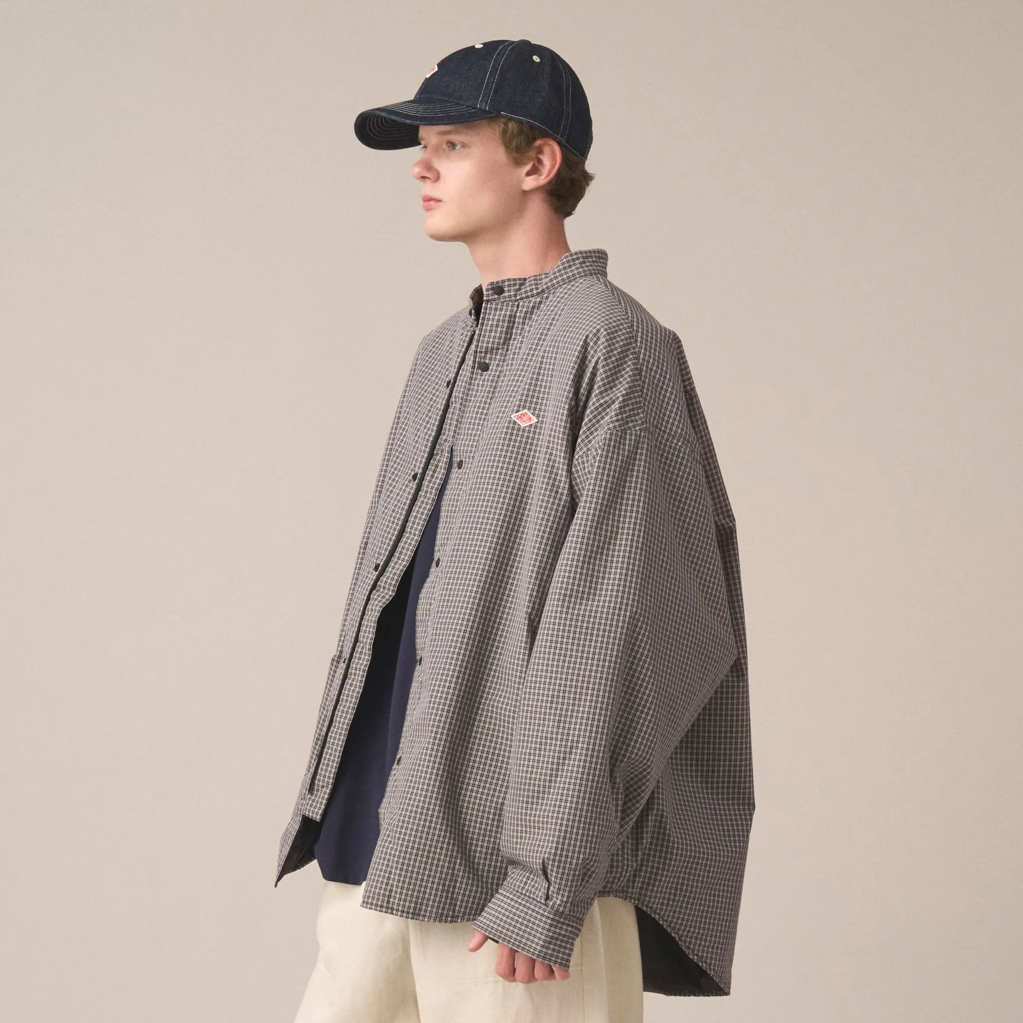 Men's Insulation Stand Collar Shirt Jacket Plaid sold by Danton product image thumbnail 2
