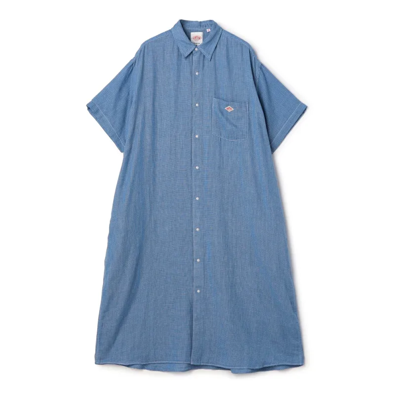 Store-Exclusive Women's Dobby Cloth Shirt Dress made by Danton
