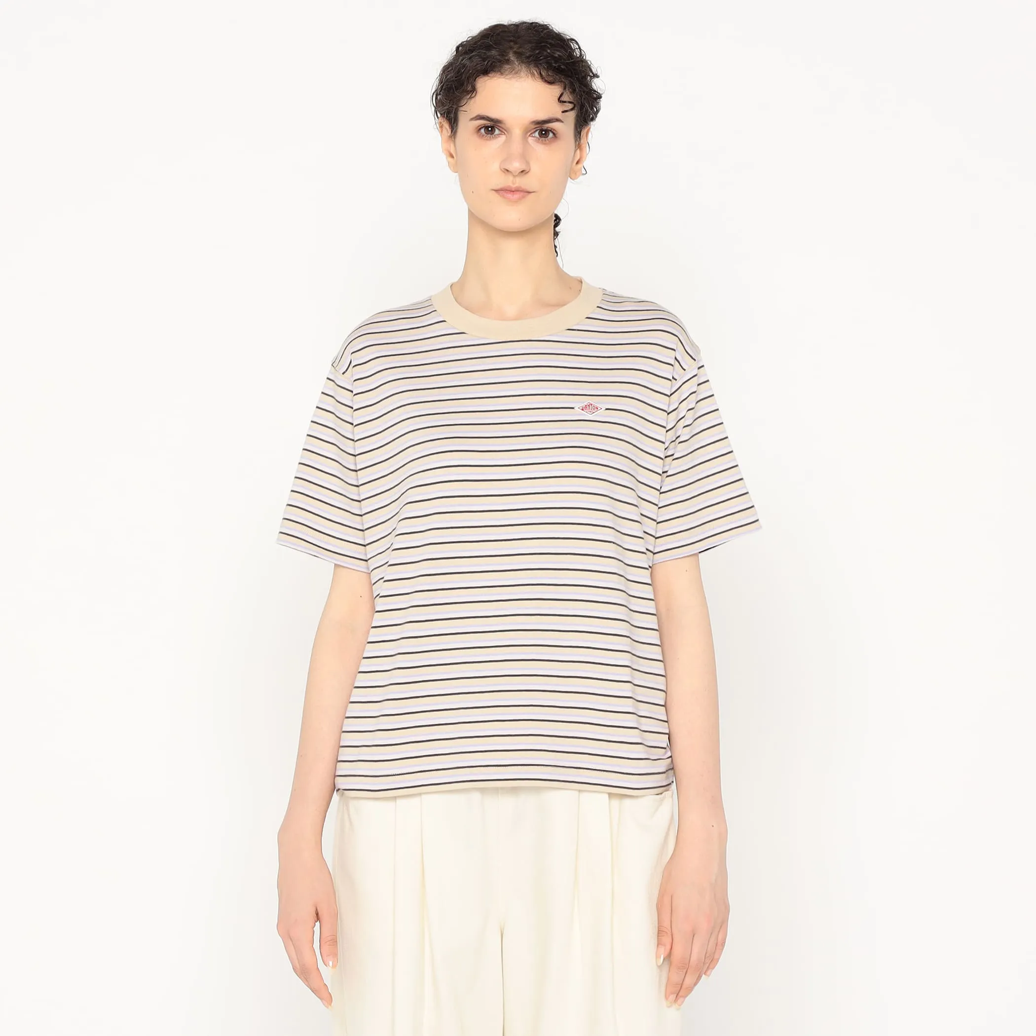 Women's Cotton Jersey Short T-shirt Stripe sold by Danton product image thumbnail 4