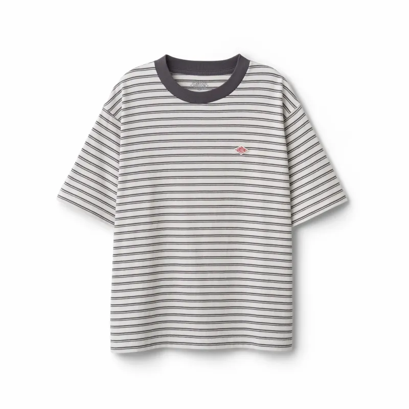 Women's Cotton Jersey Short T-shirt Stripe made by Danton