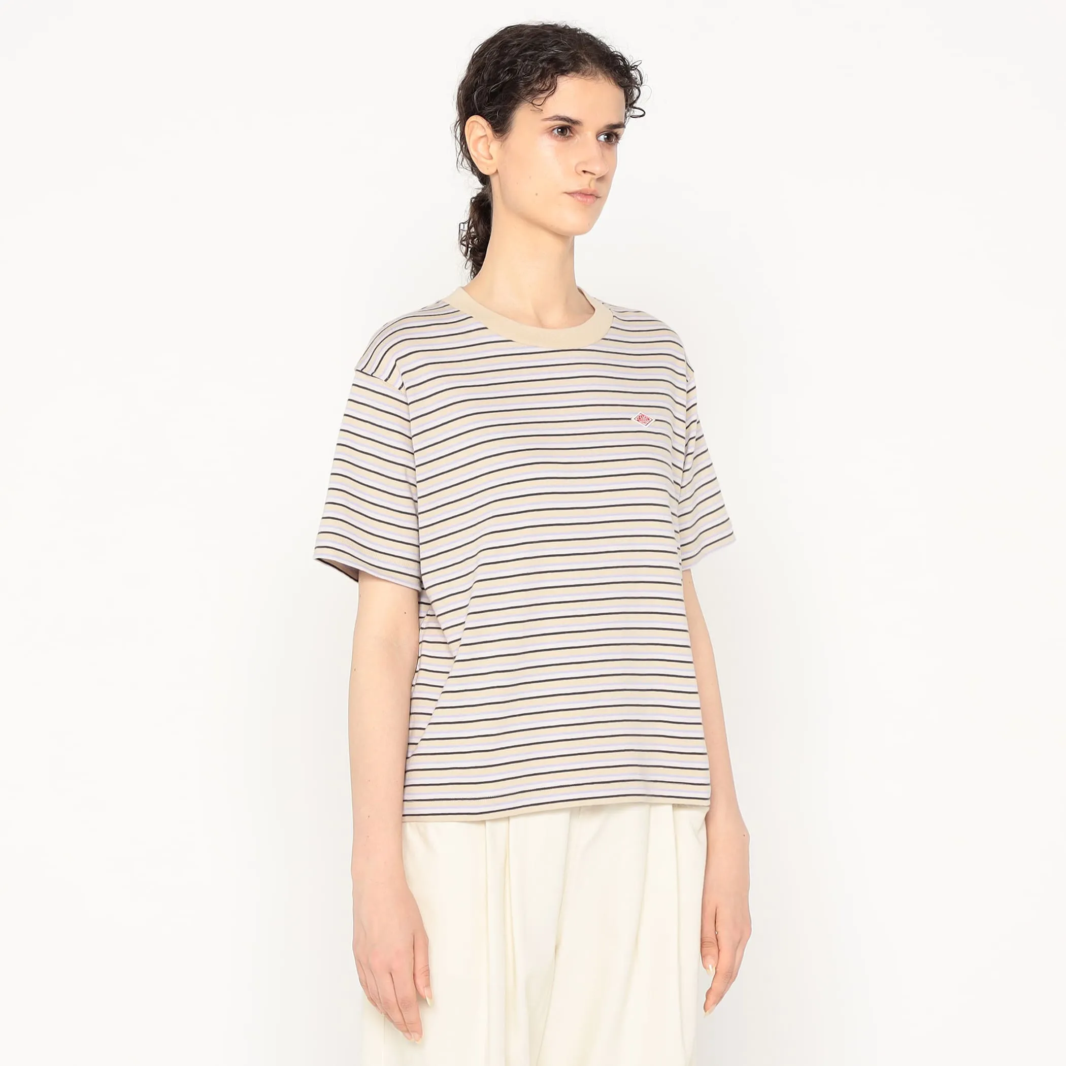 Women's Cotton Jersey Short T-shirt Stripe sold by Danton product image thumbnail 5