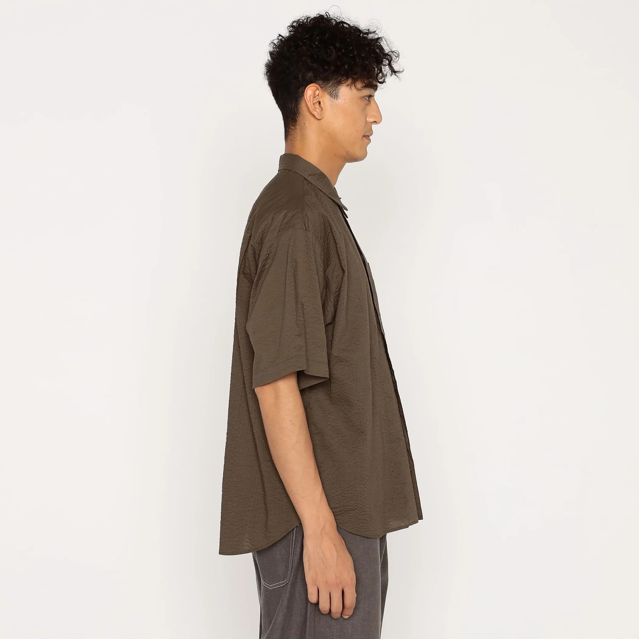 Men's Seersucker Short Sleeve Work Shirt sold by Danton product image thumbnail 5