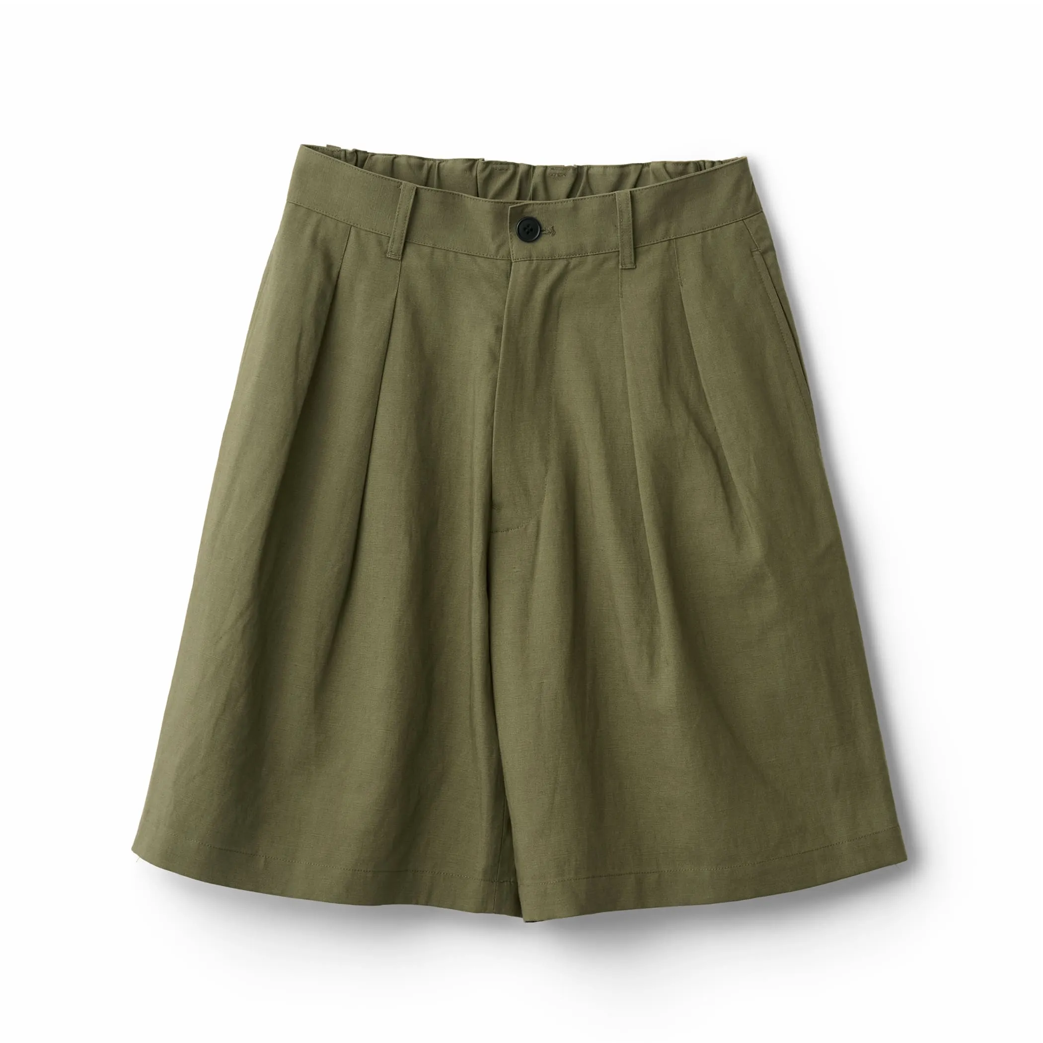 Women's Linen-Blend Double Pleated Shorts sold by Danton