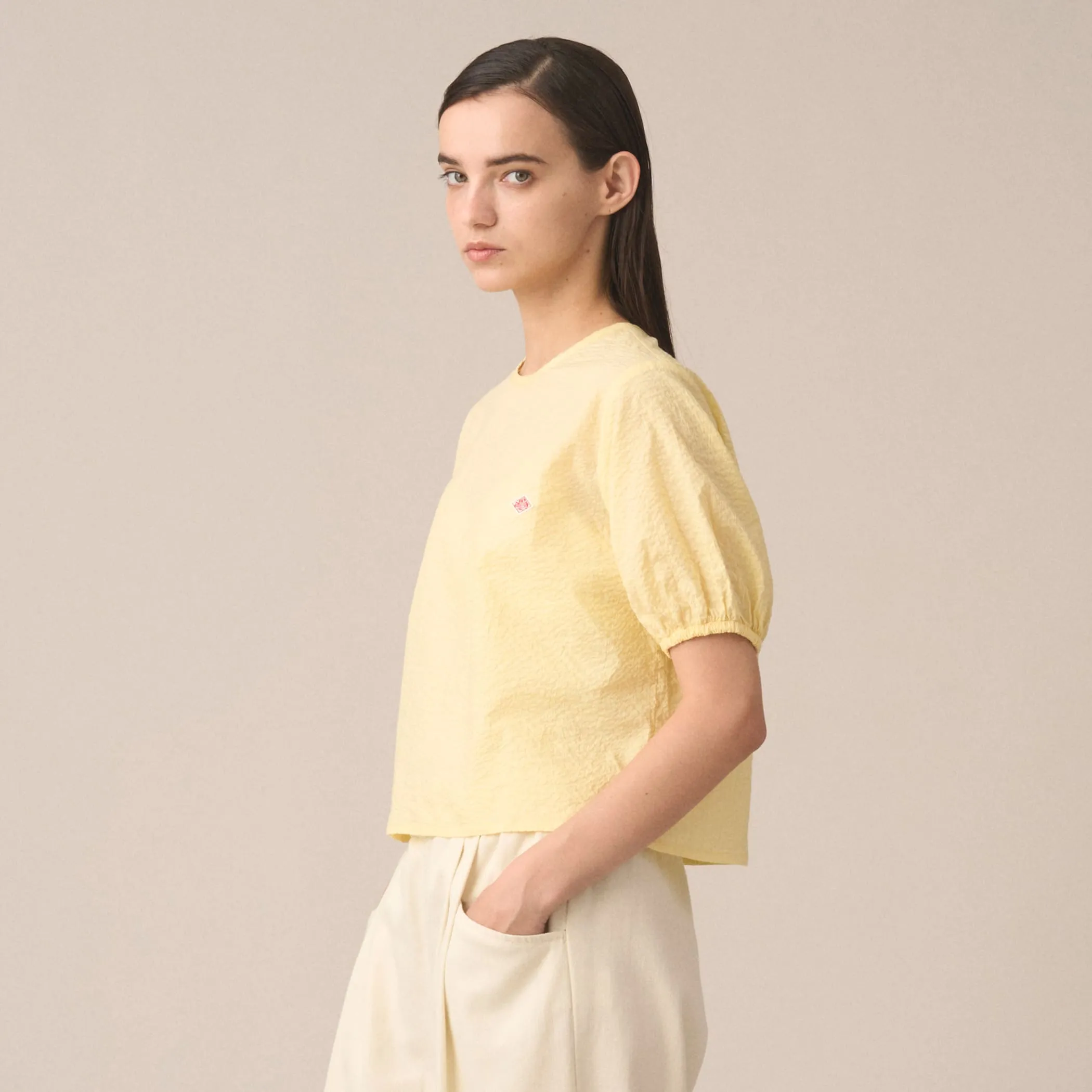 Women's Seersucker Pullover Blouse sold by Danton product image thumbnail 3