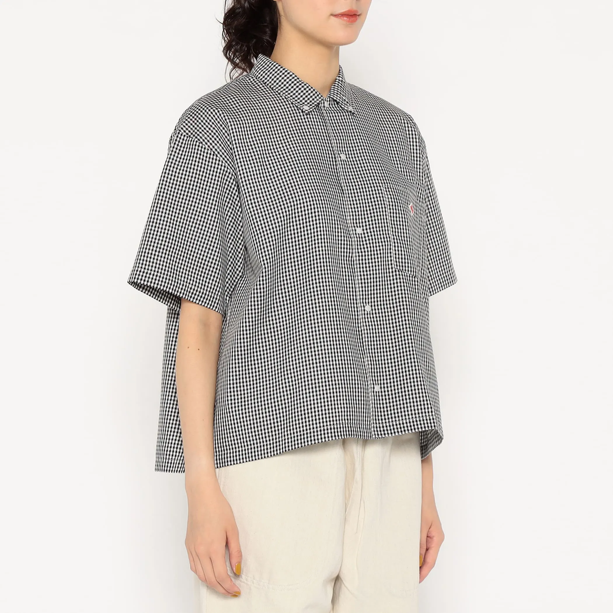 Women's Oxford Short Sleeve Button-Down Shirt sold by Danton product image thumbnail 4