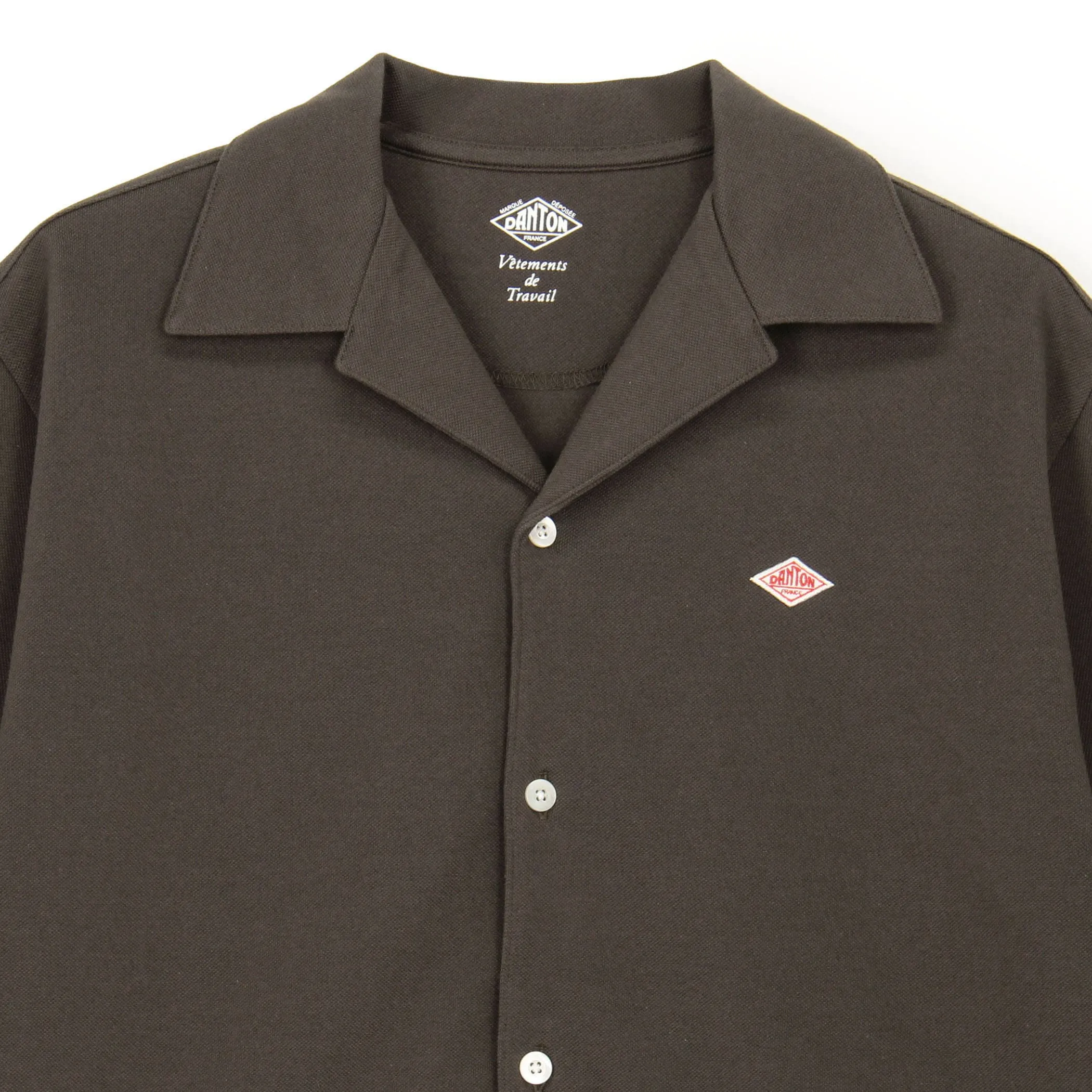 Store-Exclusive Men's Pique Open-Collar Shirt sold by Danton product image thumbnail 3