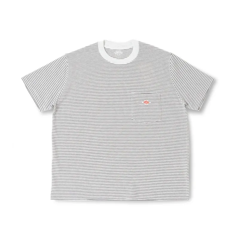 Men's Short Sleeve Pocket T-Shirt Stripe made by Danton