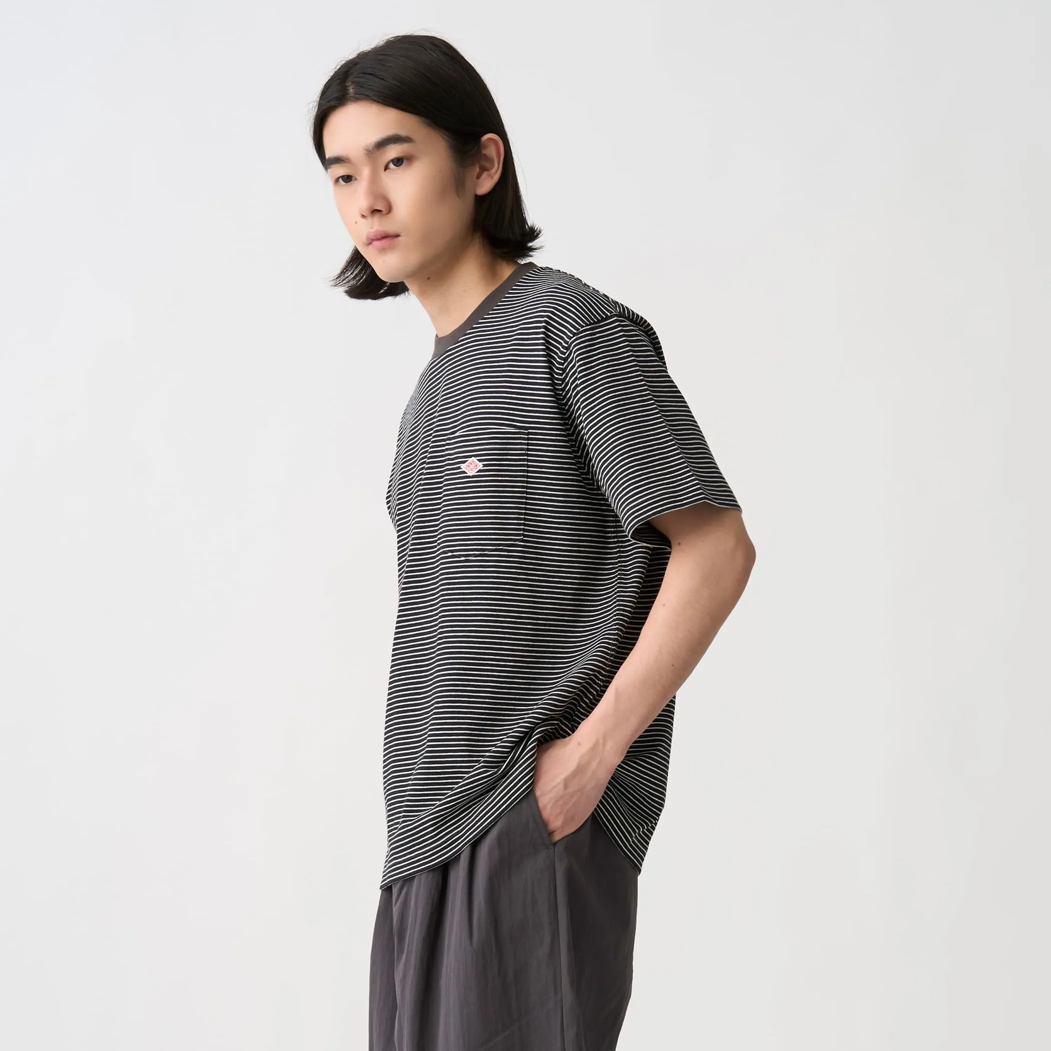 Men's Short Sleeve Pocket T-Shirt Stripe sold by Danton product image thumbnail 3
