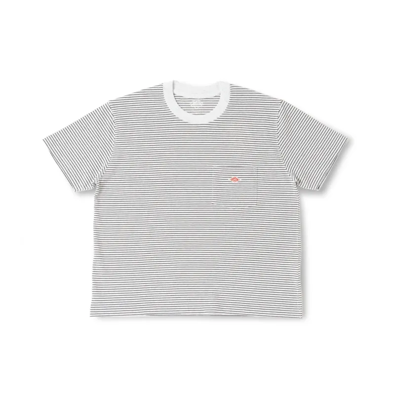 Women’s Short Sleeve Pocket T-Shirt Stripe made by Danton