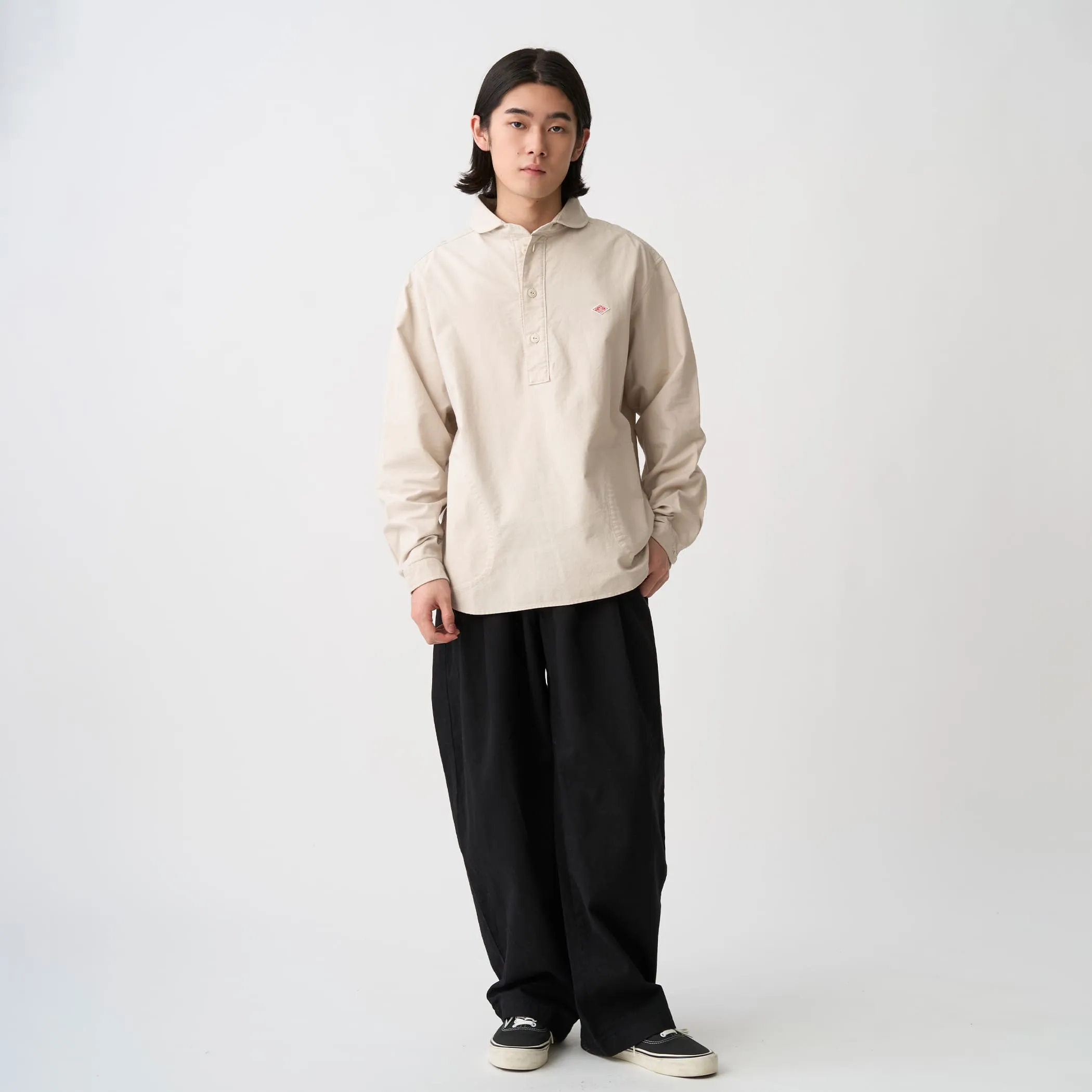 Men's Oxford Round Collar Pullover Shirt sold by Danton product image thumbnail 4