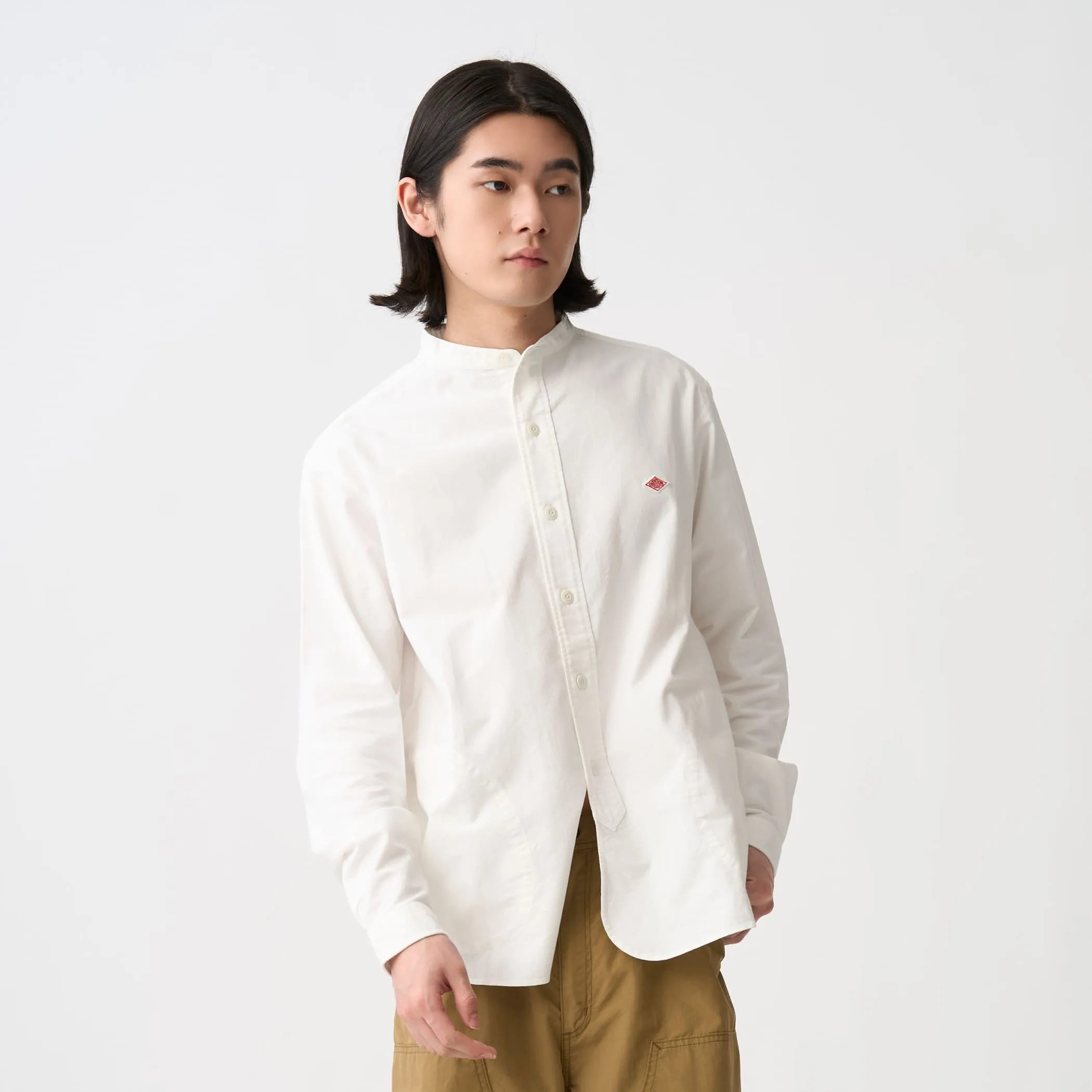 Men's Oxford Band Collar Shirt sold by Danton product image thumbnail 2