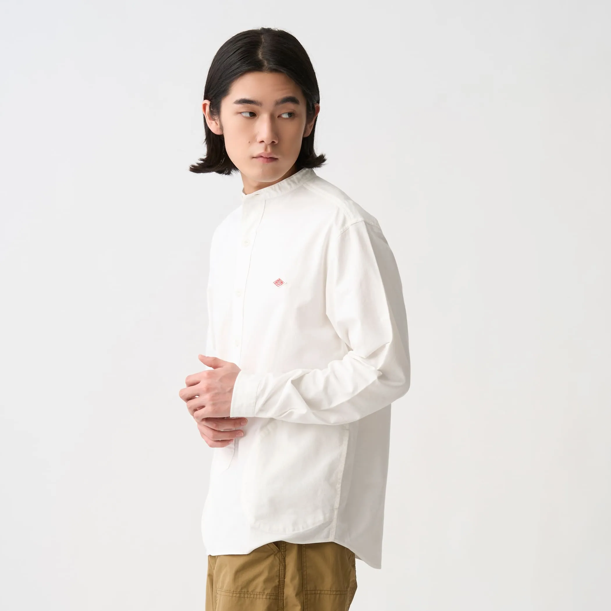 Men's Oxford Band Collar Shirt sold by Danton product image thumbnail 3