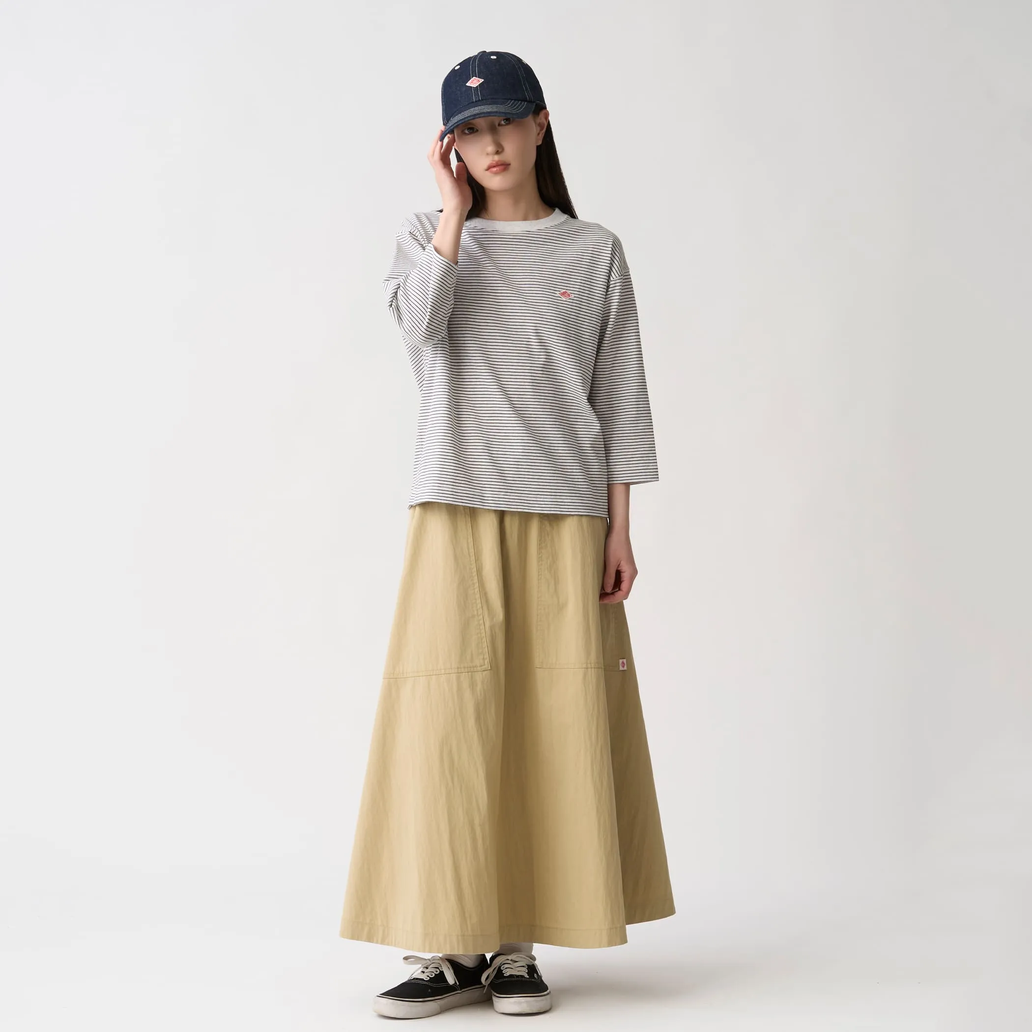 Women's C/N Twill Easy Skirt sold by Danton product image thumbnail 2