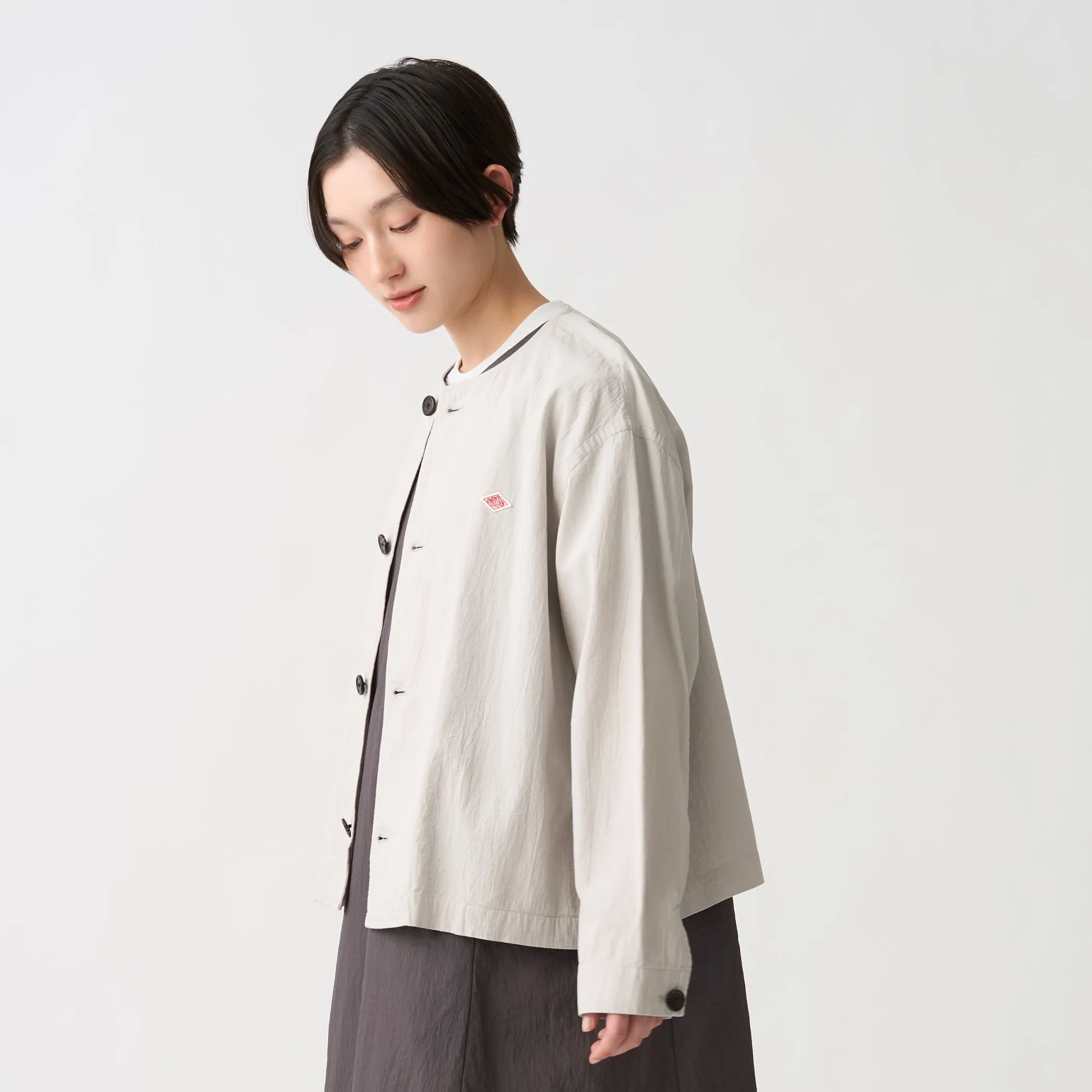 Women's Organic Cotton Washer Cardigan Shirt sold by Danton product image thumbnail 3