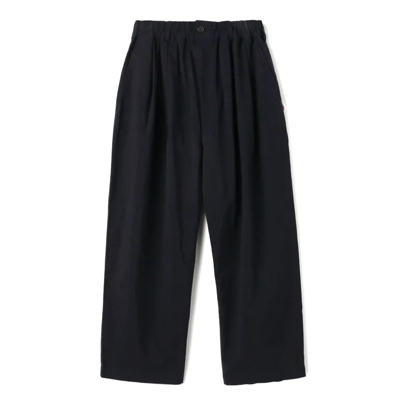 Women's C/N Twill Double Pleated Easy Pants made by Danton