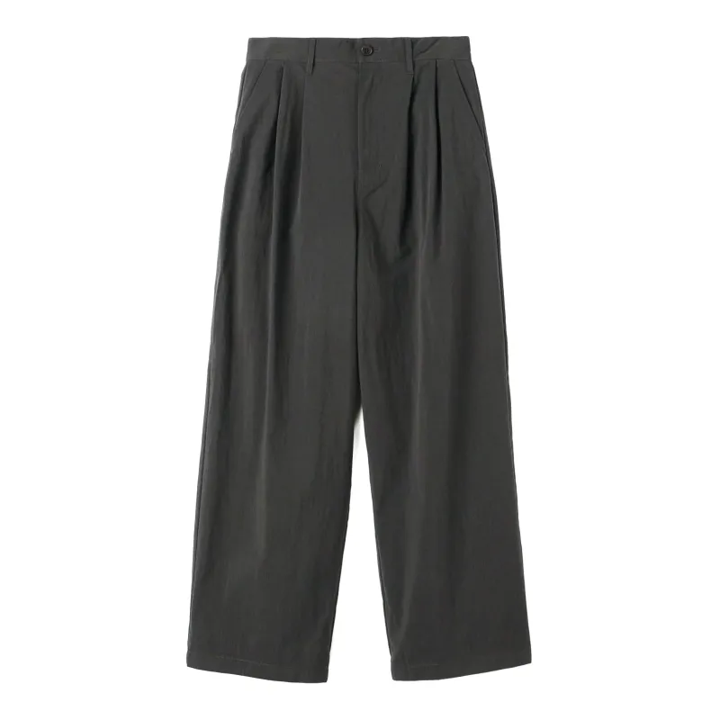 Men’s C/N Twill Double Pleated Easy Pants made by Danton