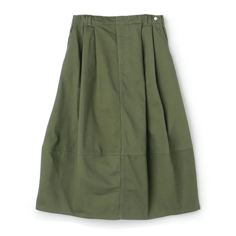 Women's Back Satin Cocoon Skirt made by Danton