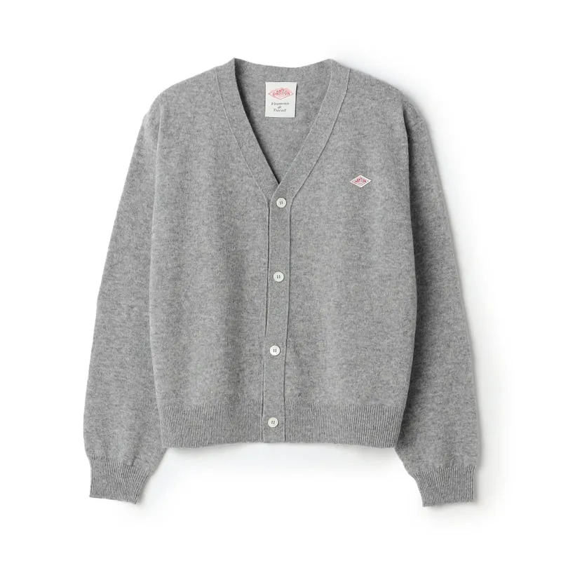 Women's Lambswool V-Neck Knit Cardigan made by Danton