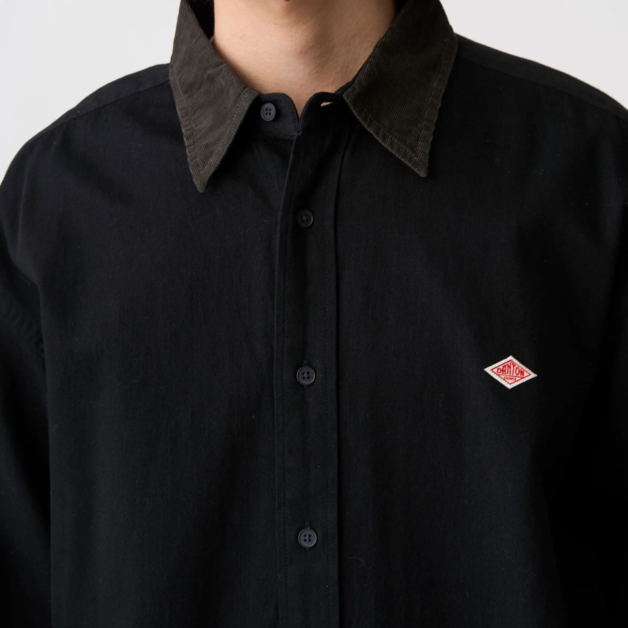 Men's Denim Corduroy Collar Shirt sold by Danton product image thumbnail 5