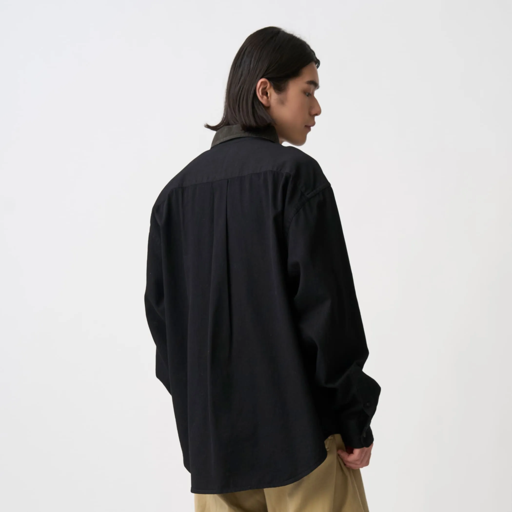 Men's Denim Corduroy Collar Shirt sold by Danton product image thumbnail 4