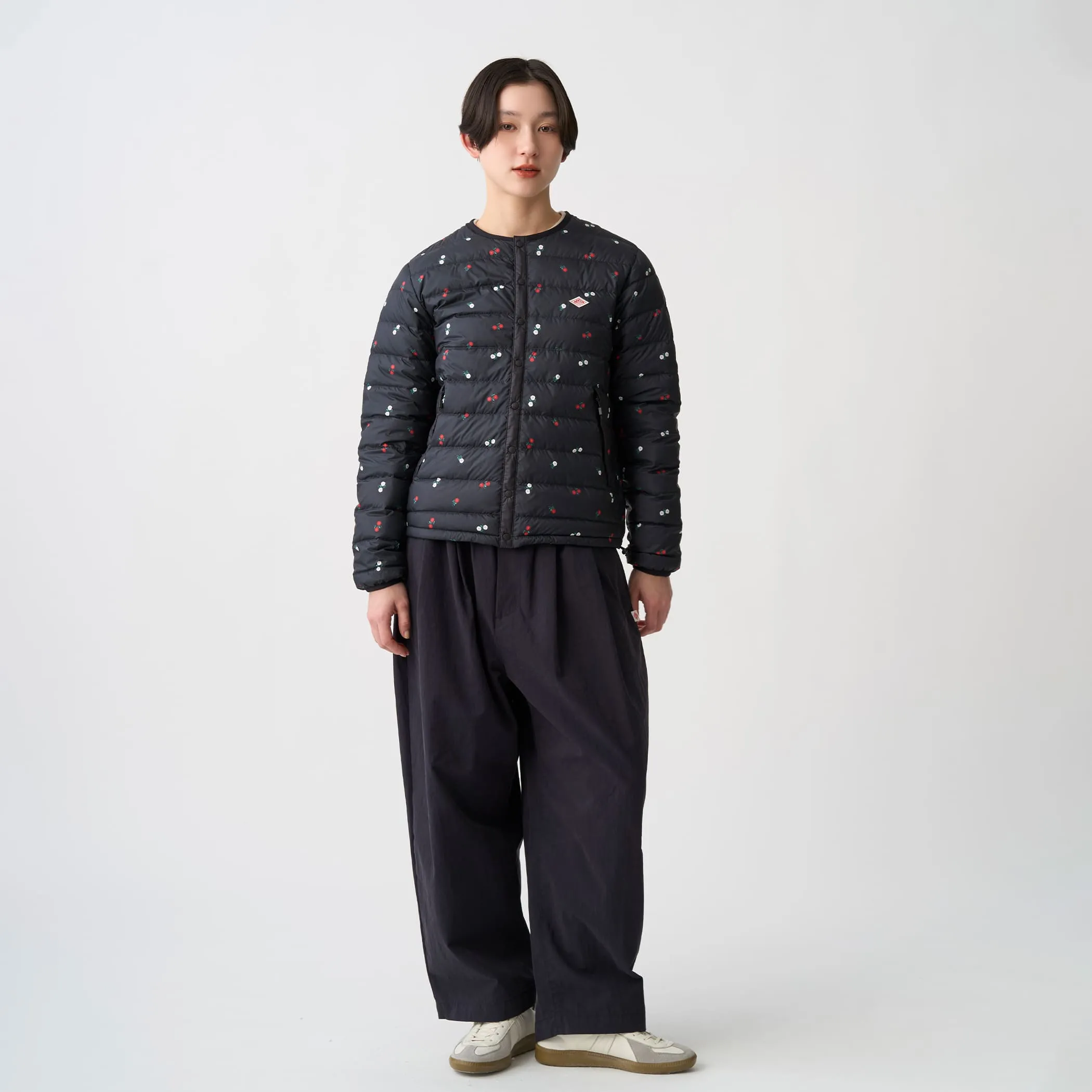 Women's Crewneck Inner Down Jacket - Flower Print sold by Danton product image thumbnail 5