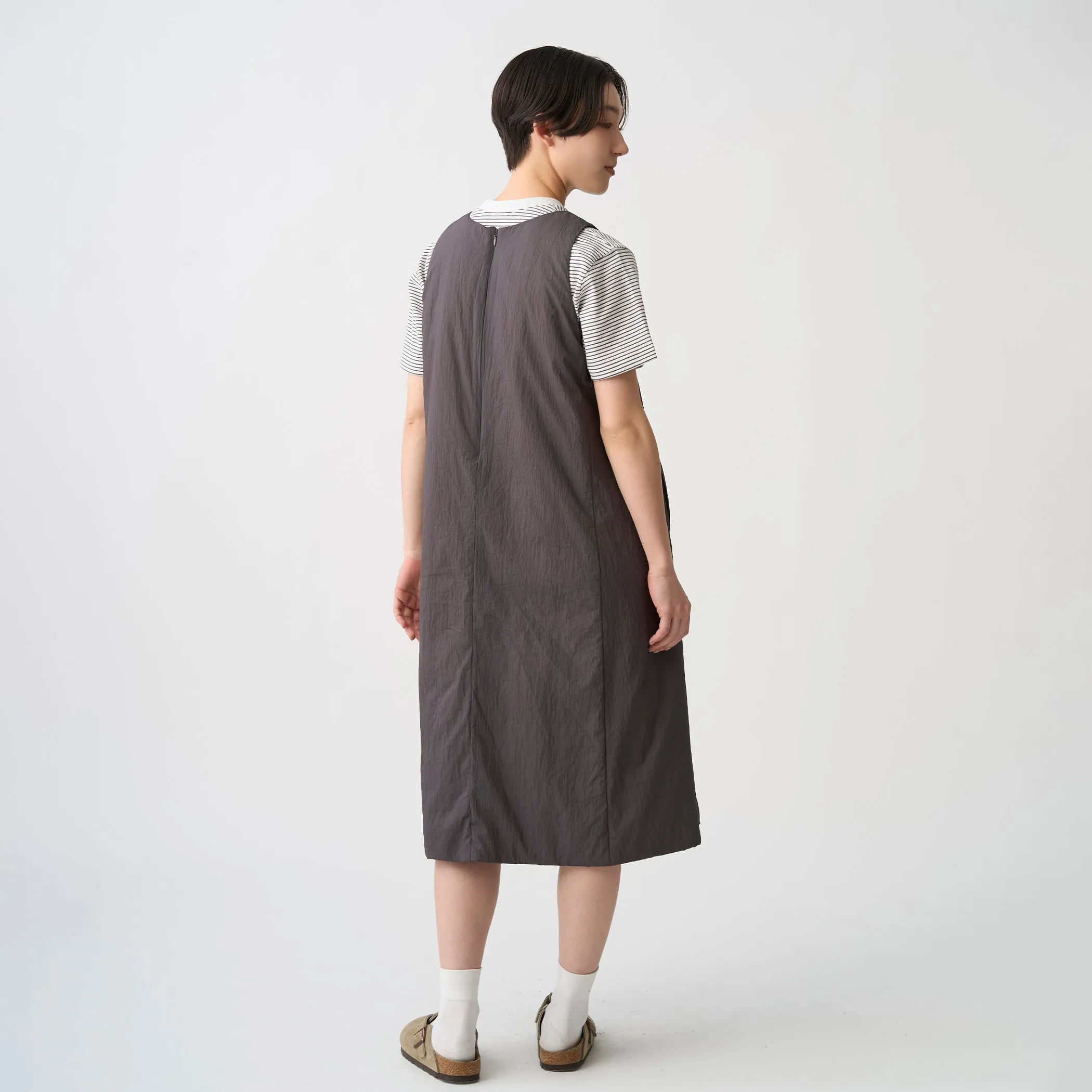 Women's Insulation Nylon Round Neck Dress sold by Danton product image thumbnail 4