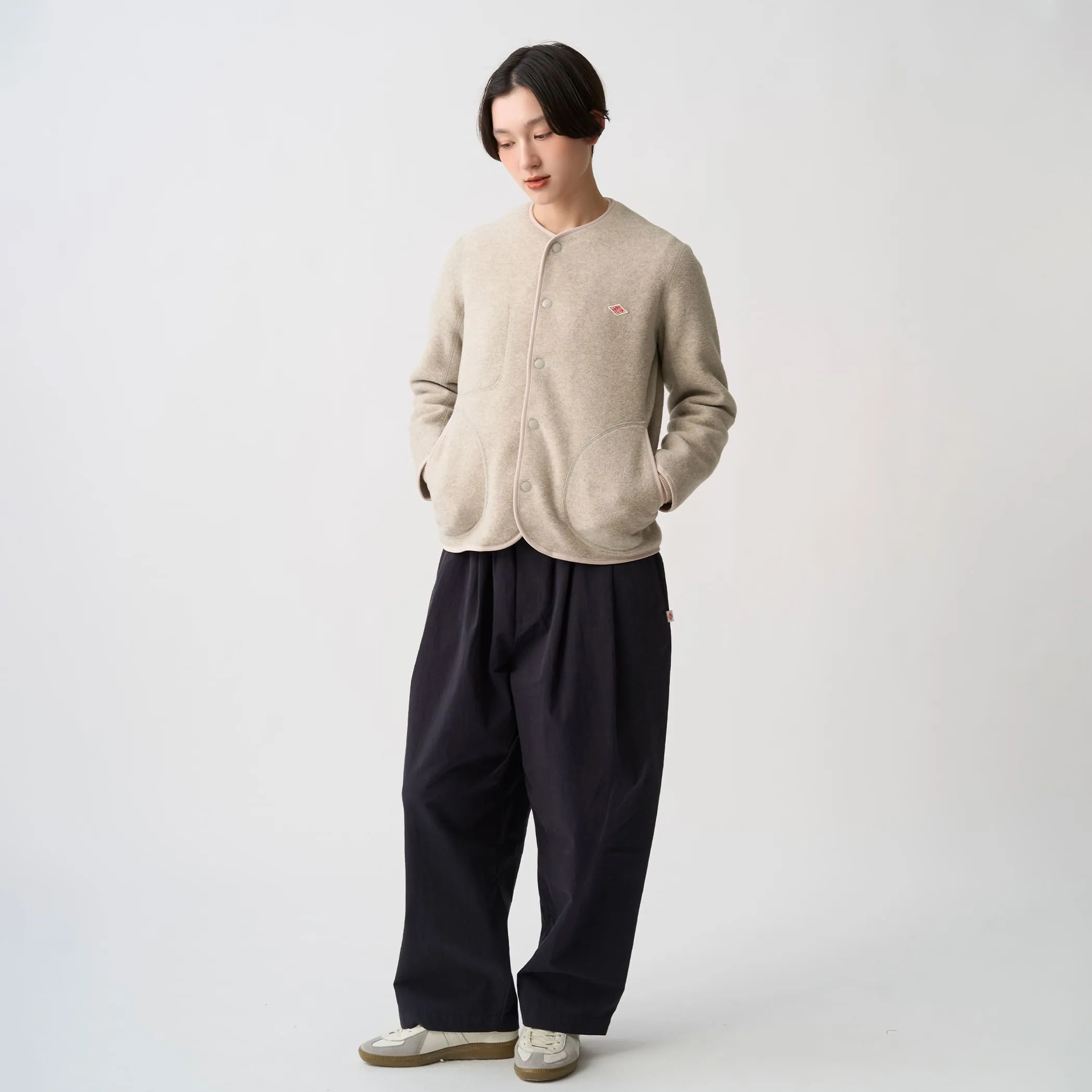 Women's Fleece Collarless Jacket sold by Danton product image thumbnail 5
