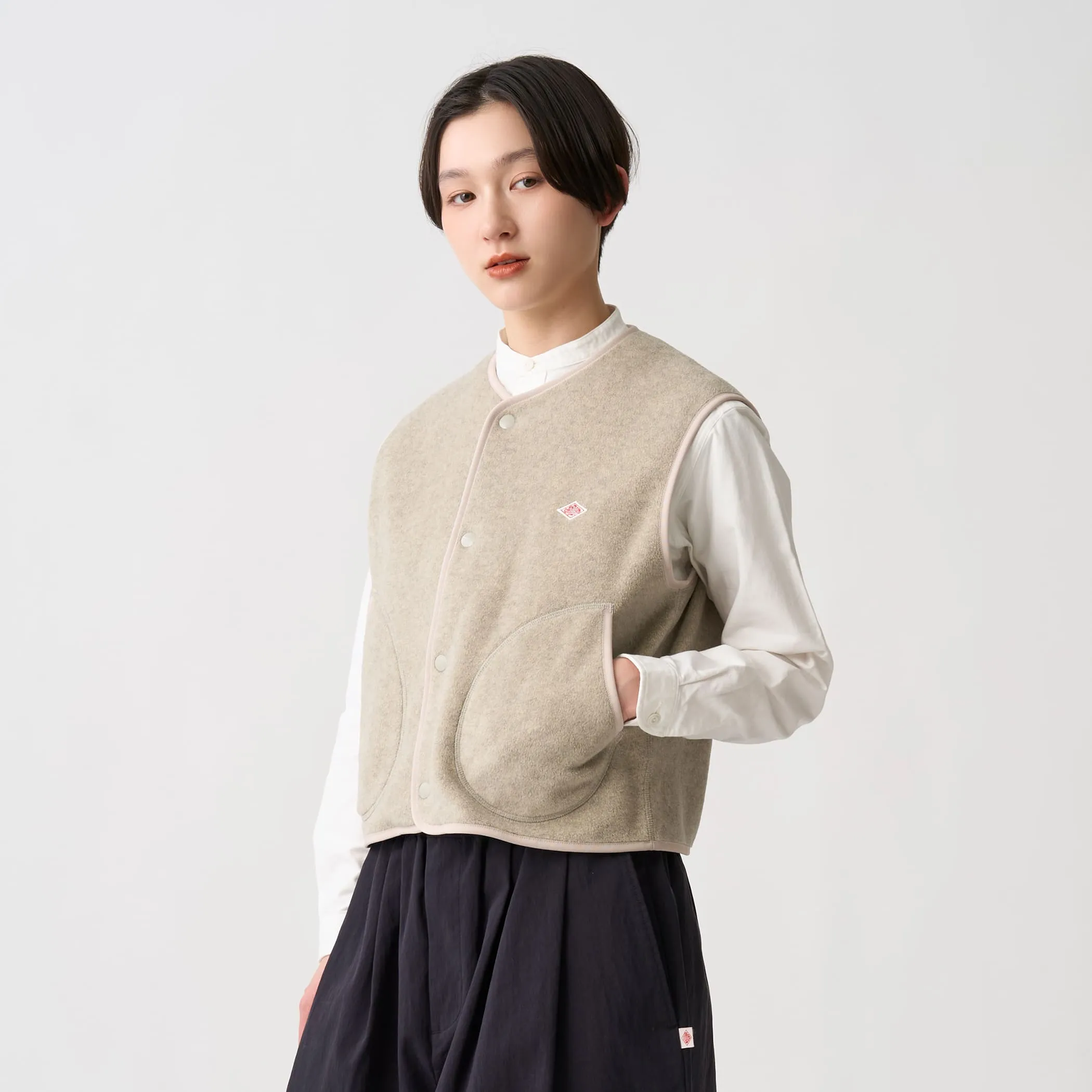 Women's Fleece Collarless Vest sold by Danton product image thumbnail 2