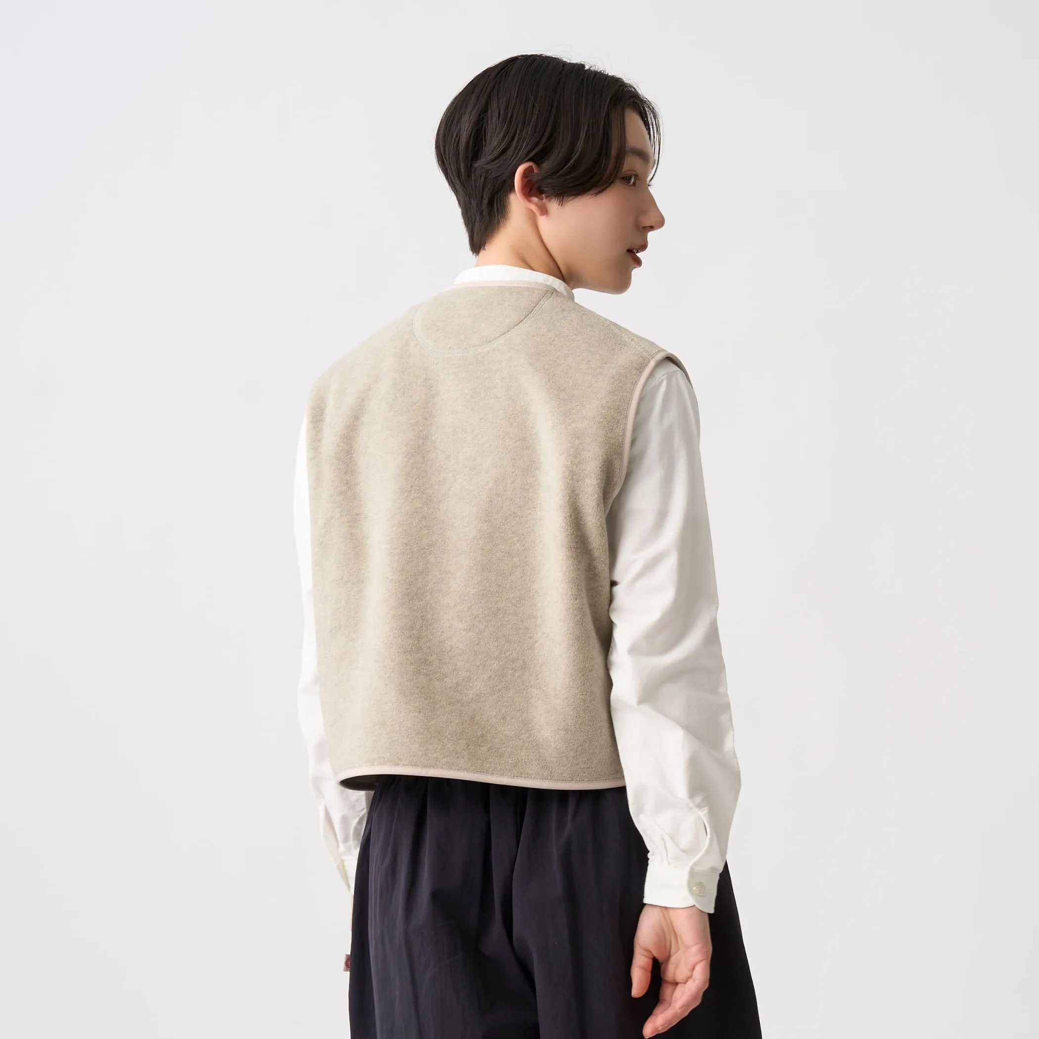 Women's Fleece Collarless Vest sold by Danton product image thumbnail 4