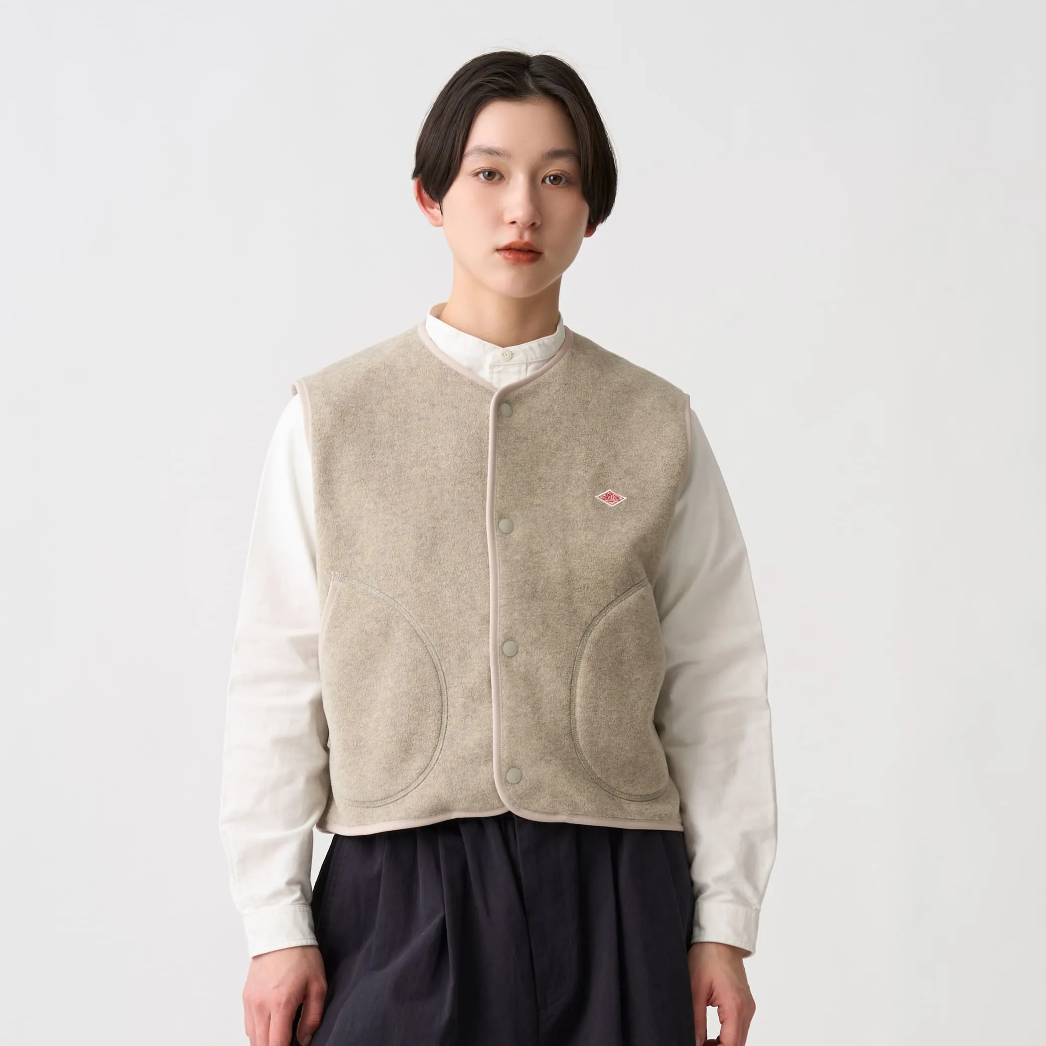 Women's Fleece Collarless Vest sold by Danton product image thumbnail 3