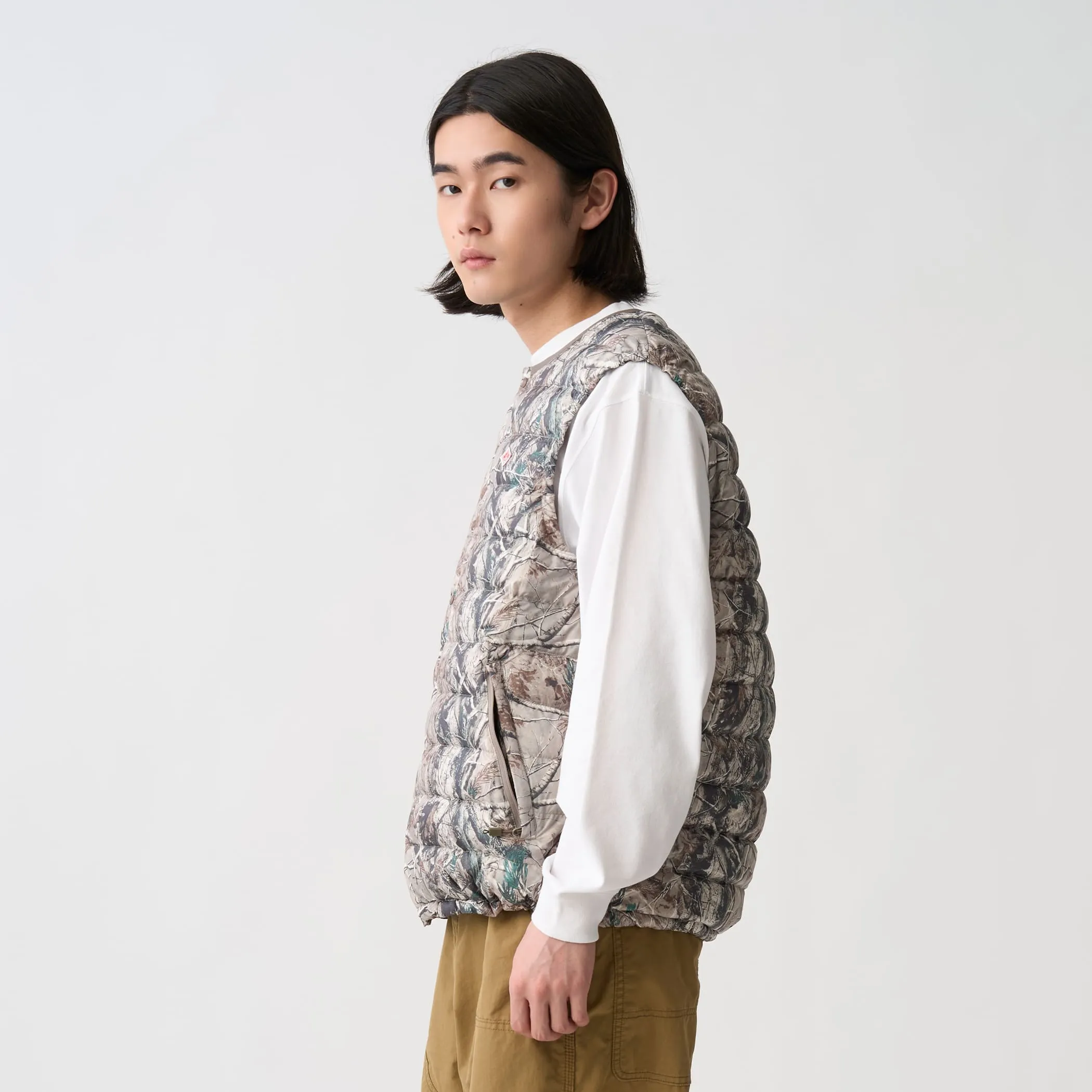 Men's Crewneck Inner Down Vest - Tree Camo Print sold by Danton product image thumbnail 3