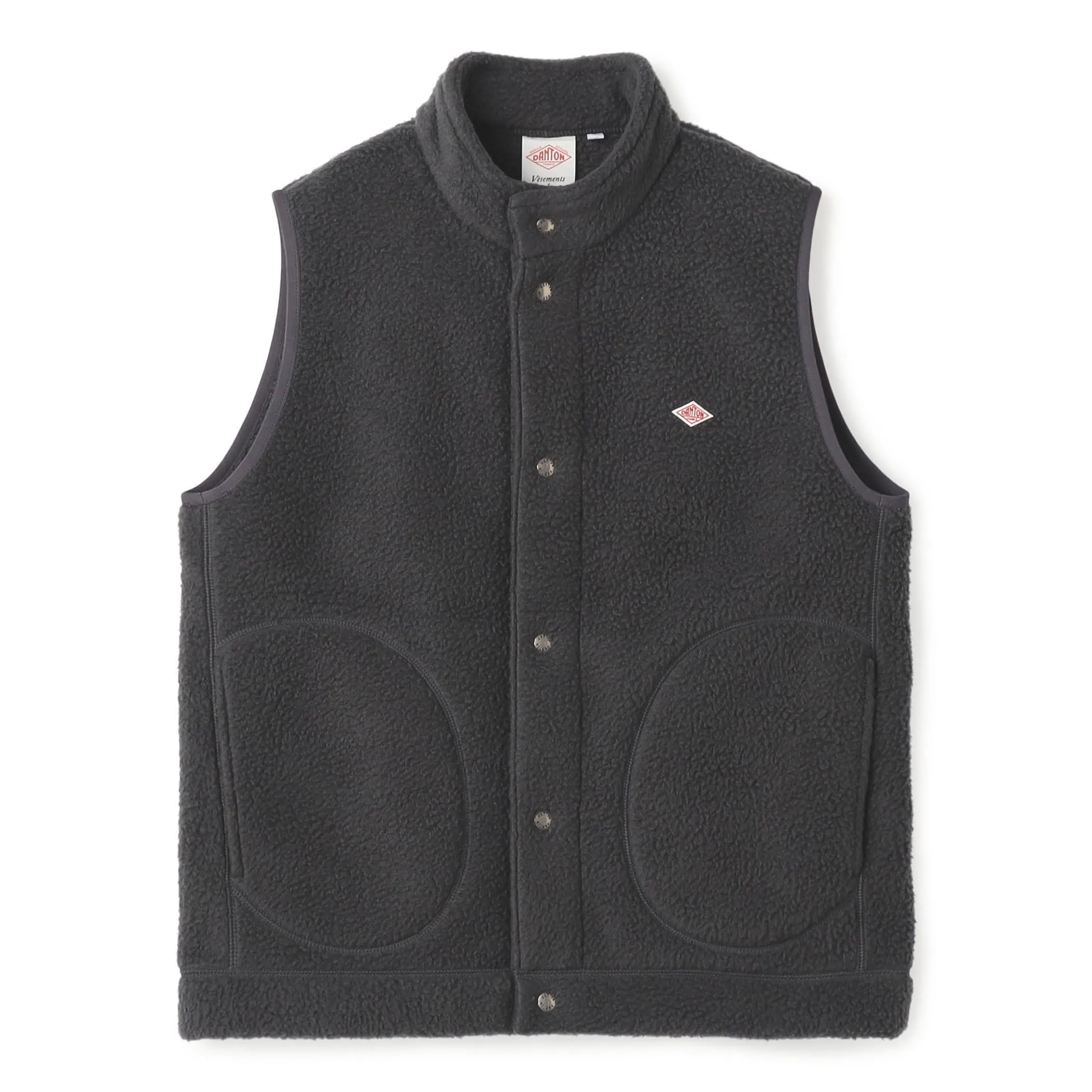 Men's Double Face Boa Stand Collar Vest sold by Danton