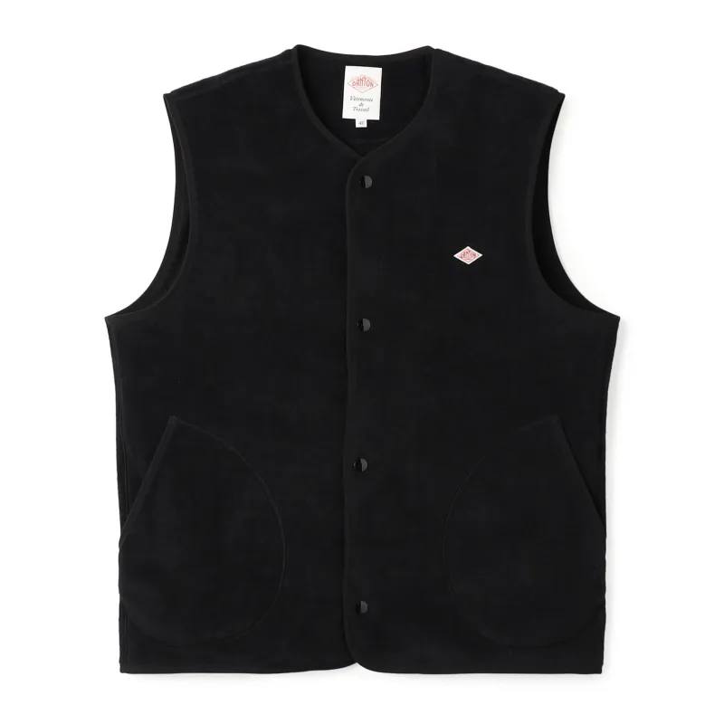 Men's Fleece Collarless Vest made by Danton