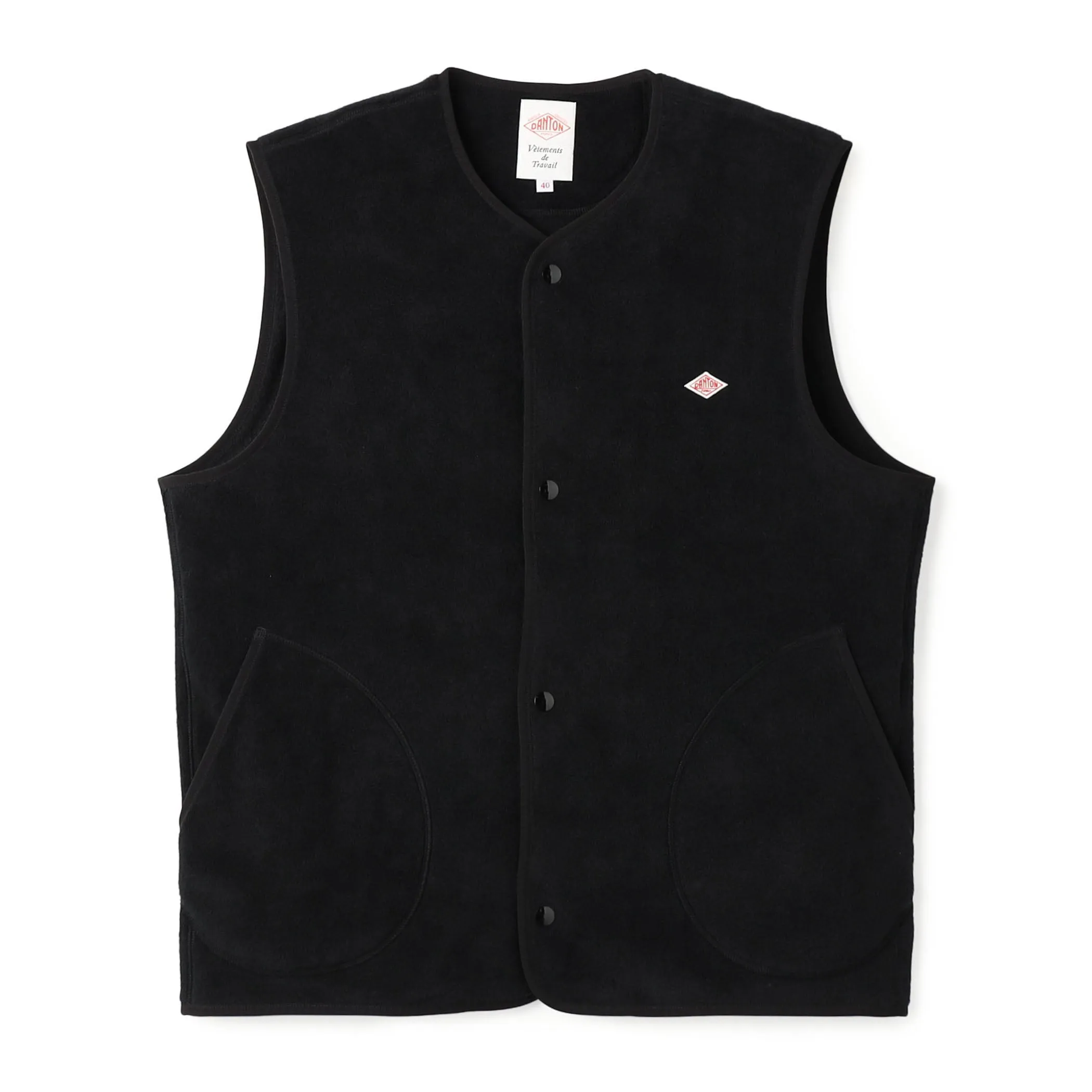 Men's Fleece Collarless Vest sold by Danton