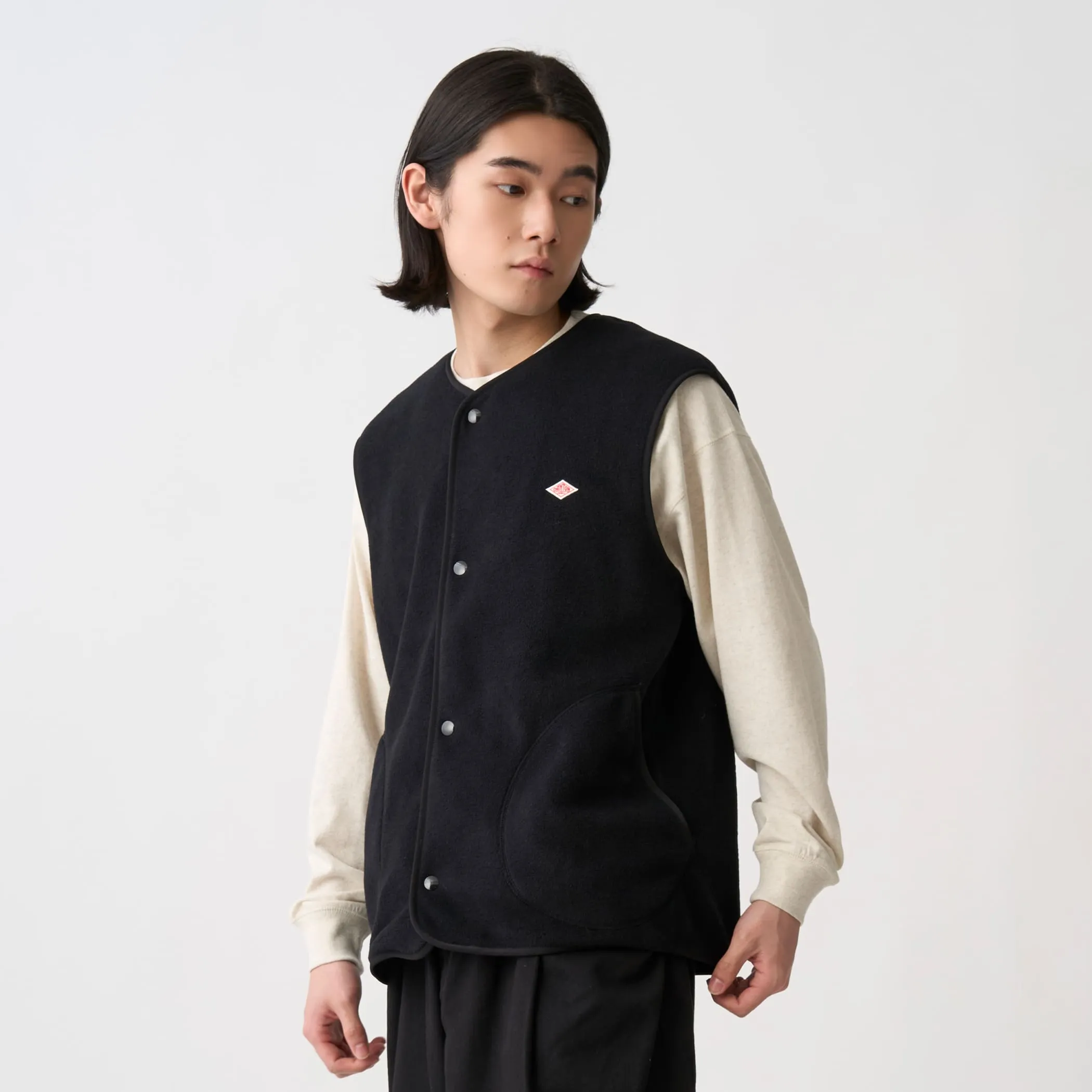 Men's Fleece Collarless Vest sold by Danton product image thumbnail 3