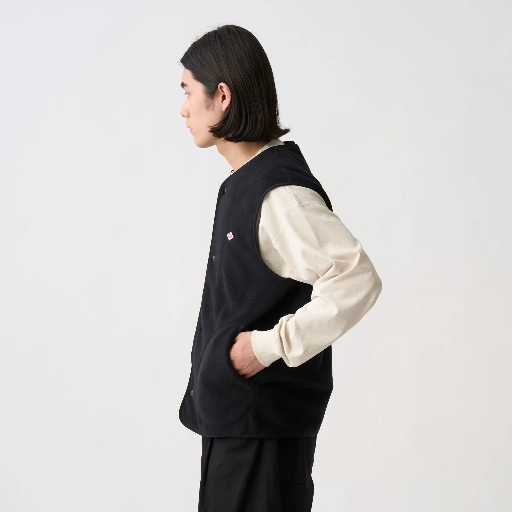 Men's Fleece Collarless Vest sold by Danton product image thumbnail 4