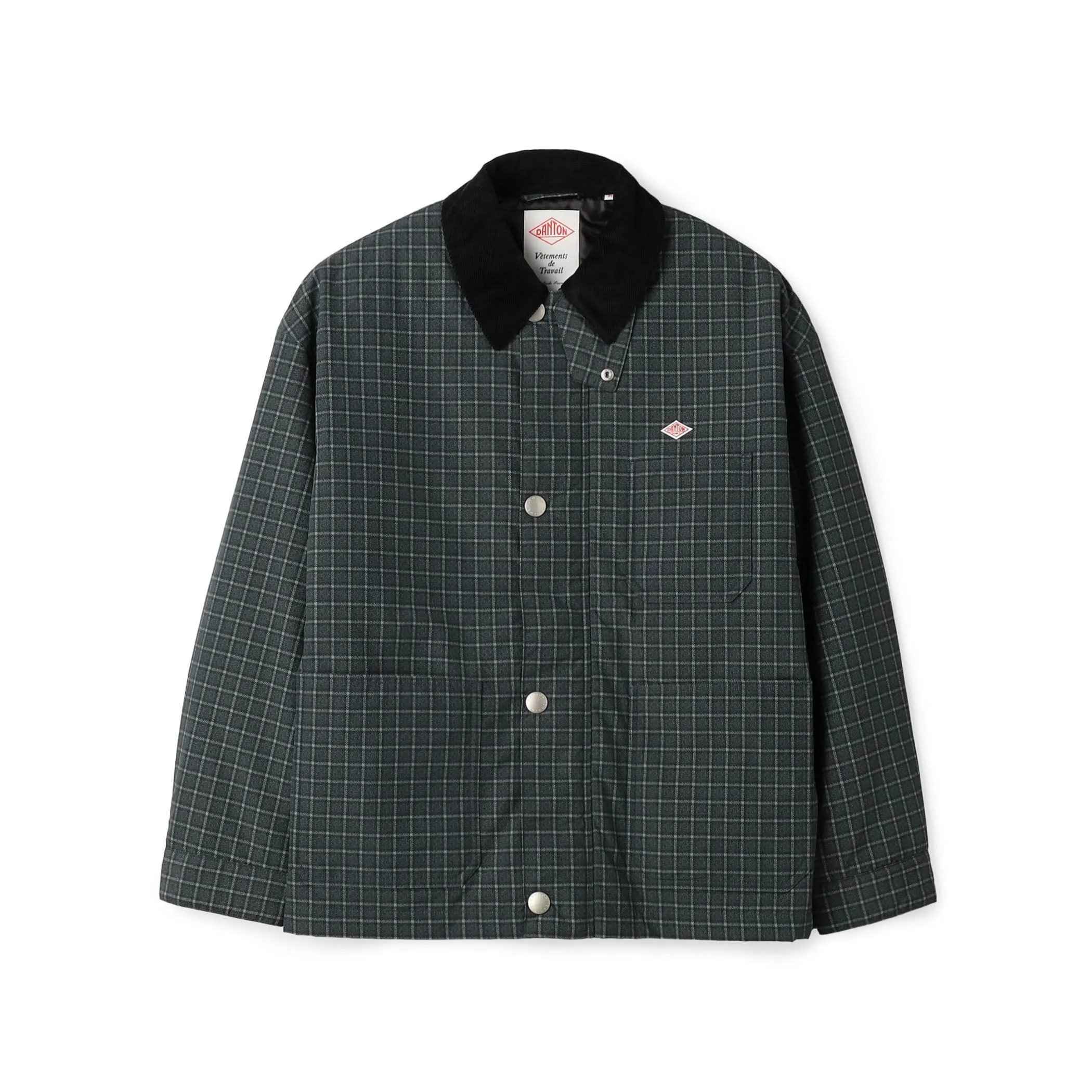 Men's Nylon Tussah Work Jacket Plaid sold by Danton